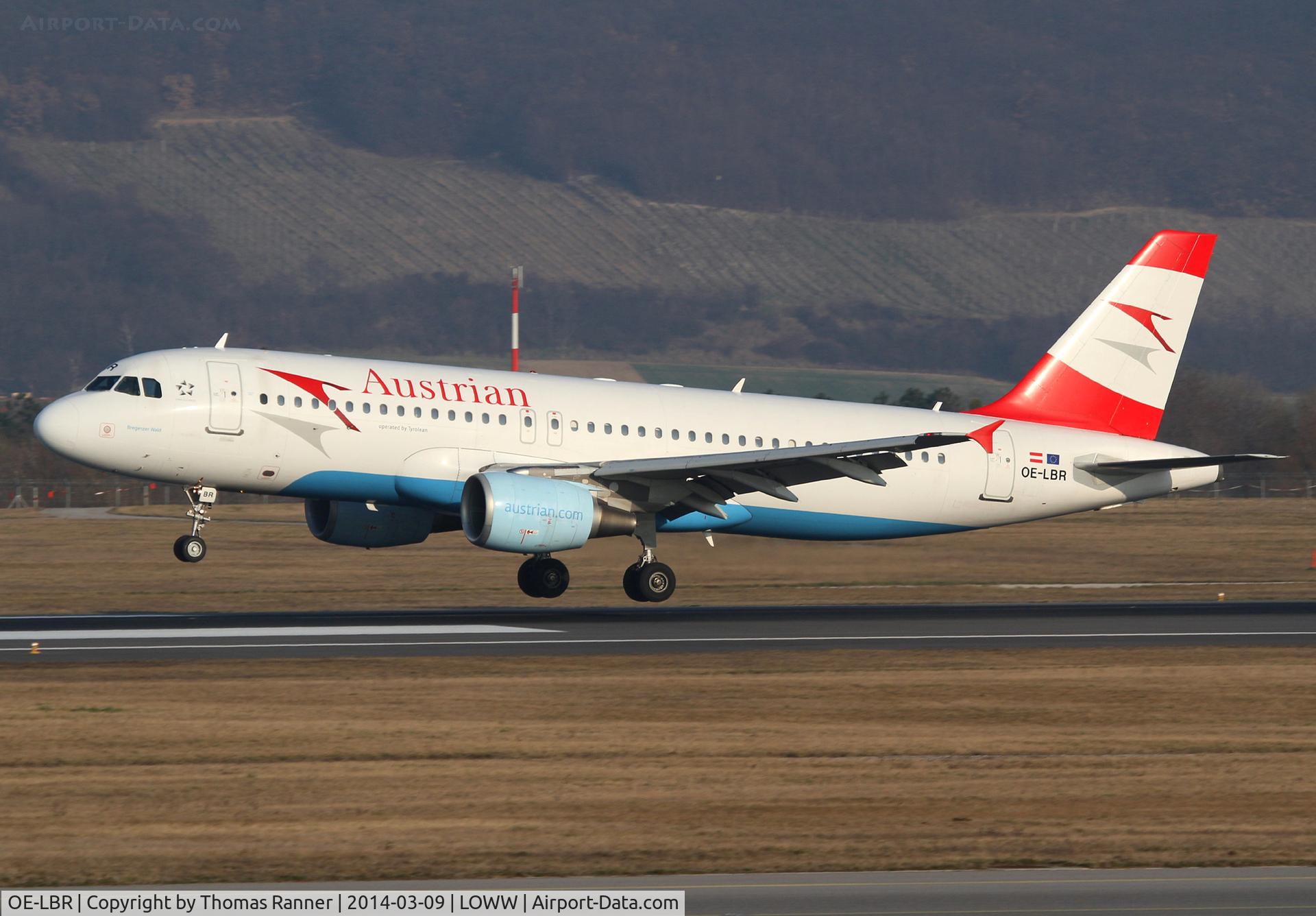 OE-LBR, 2000 Airbus A320-214 C/N 1150, Austrian A320