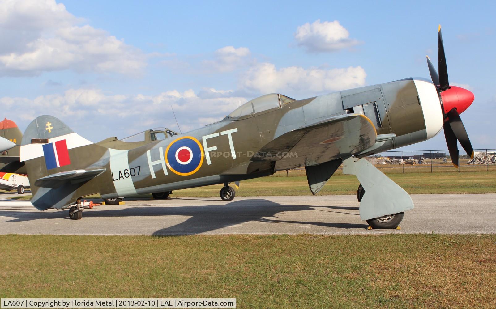LA607, 1943 Hawker Tempest II C/N Not known LA607, Hawker Tempest II