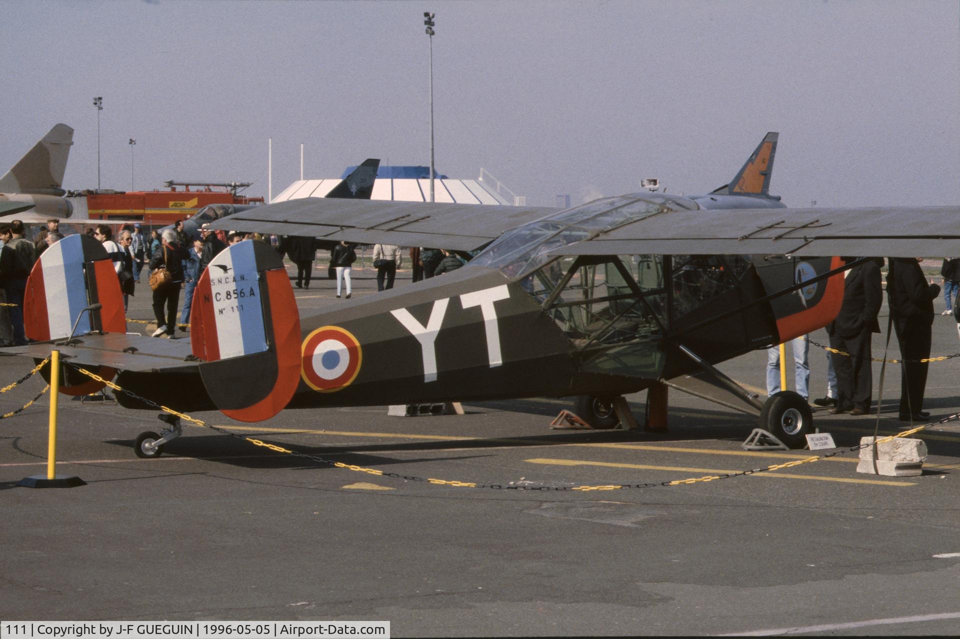 111, Nord NC-856A Norvigie C/N 111, On display at Paris-Le Bourget Airport (Salon des Avions de Légende, 1996).