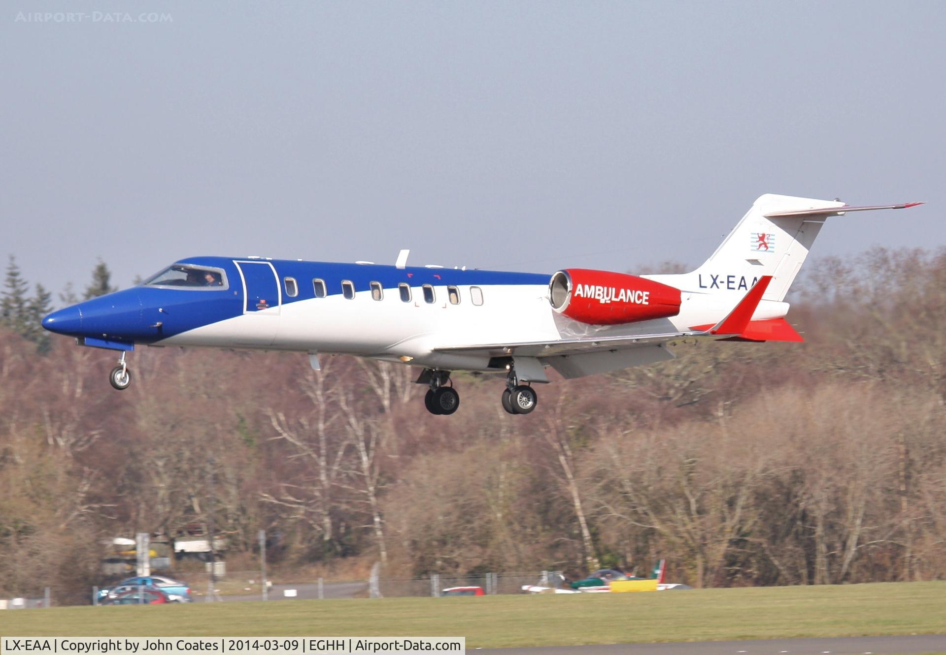 LX-EAA, 2006 Learjet 45 C/N 321, Arriving 26