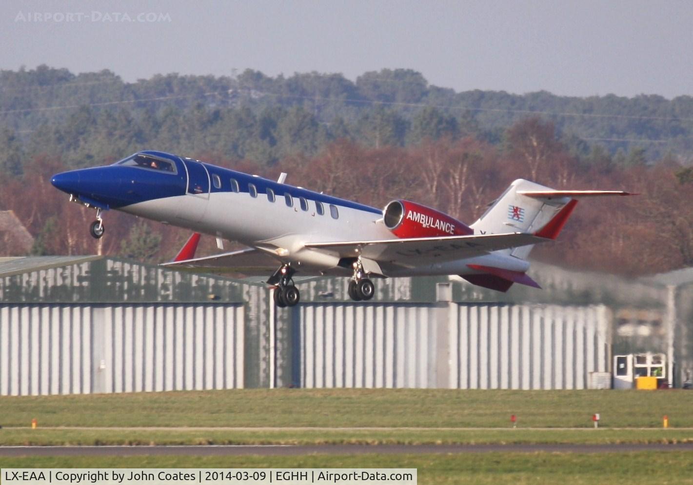 LX-EAA, 2006 Learjet 45 C/N 321, Departing to Luxemburg