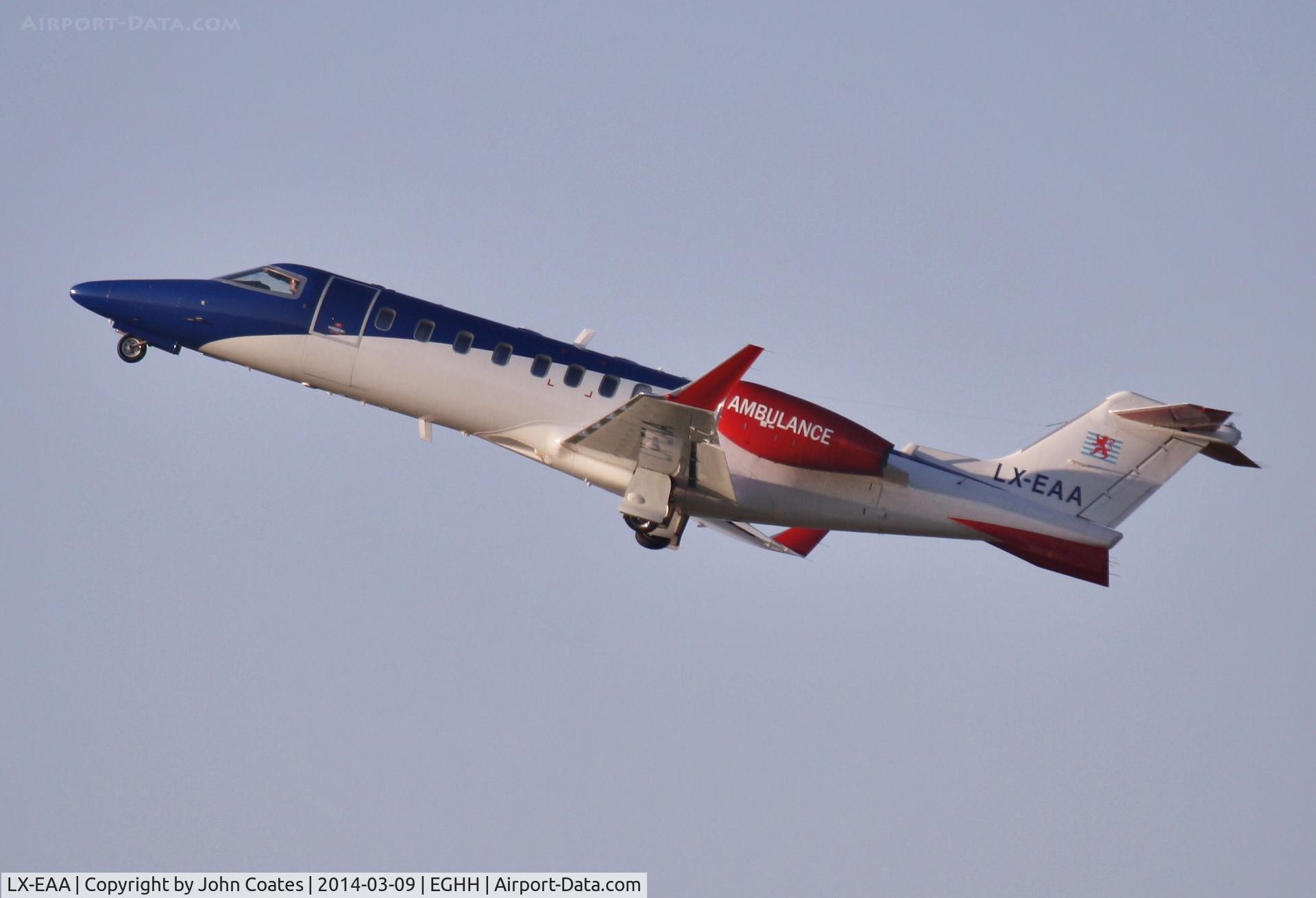 LX-EAA, 2006 Learjet 45 C/N 321, Departing 26 to Luxemburg