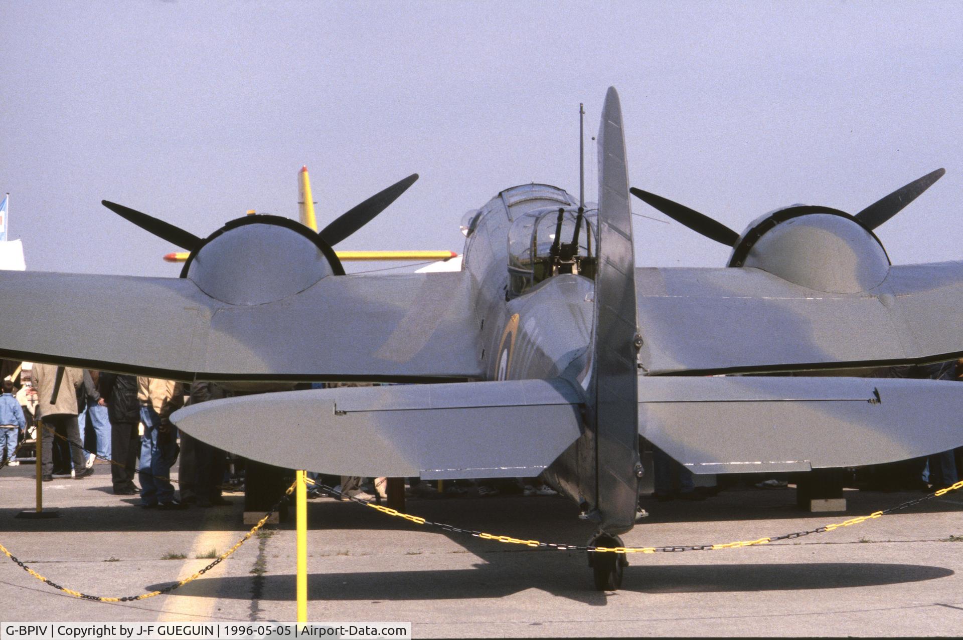 G-BPIV, 1943 Bristol 149 Bolingbroke Mk.IVT C/N 10201, On display at Paris-Le Bourget Airport (Salon des Avions de Légende, 1996), painted with serial L8841/code QY-C, RAF Coastal Command 254 squadron.