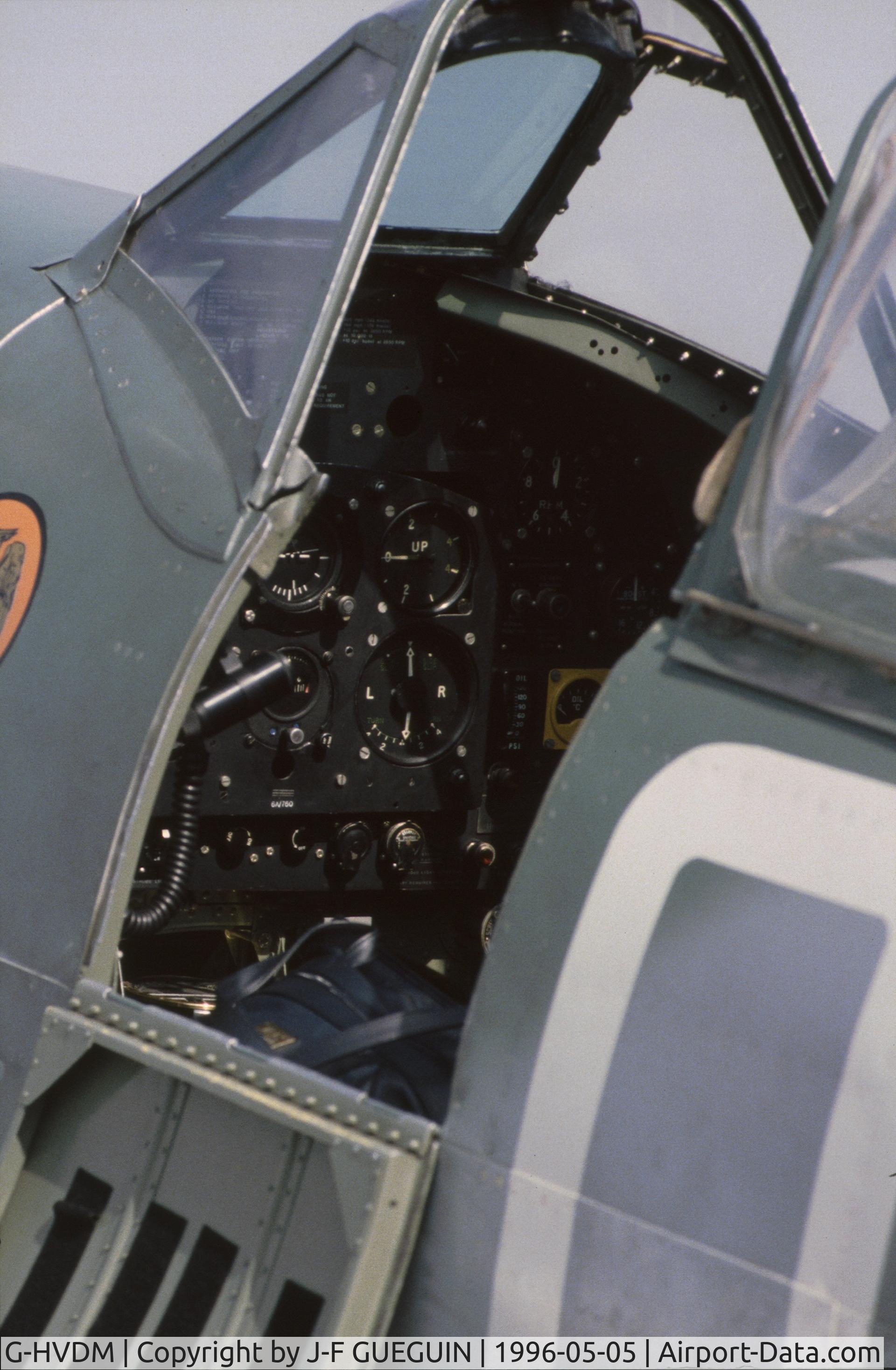 G-HVDM, 1943 Supermarine 361 Spitfire LF.IXc C/N CBAF.IX.1732, On display at Paris-Le Bourget Airport (Salon des Avions de Légende, 1996).