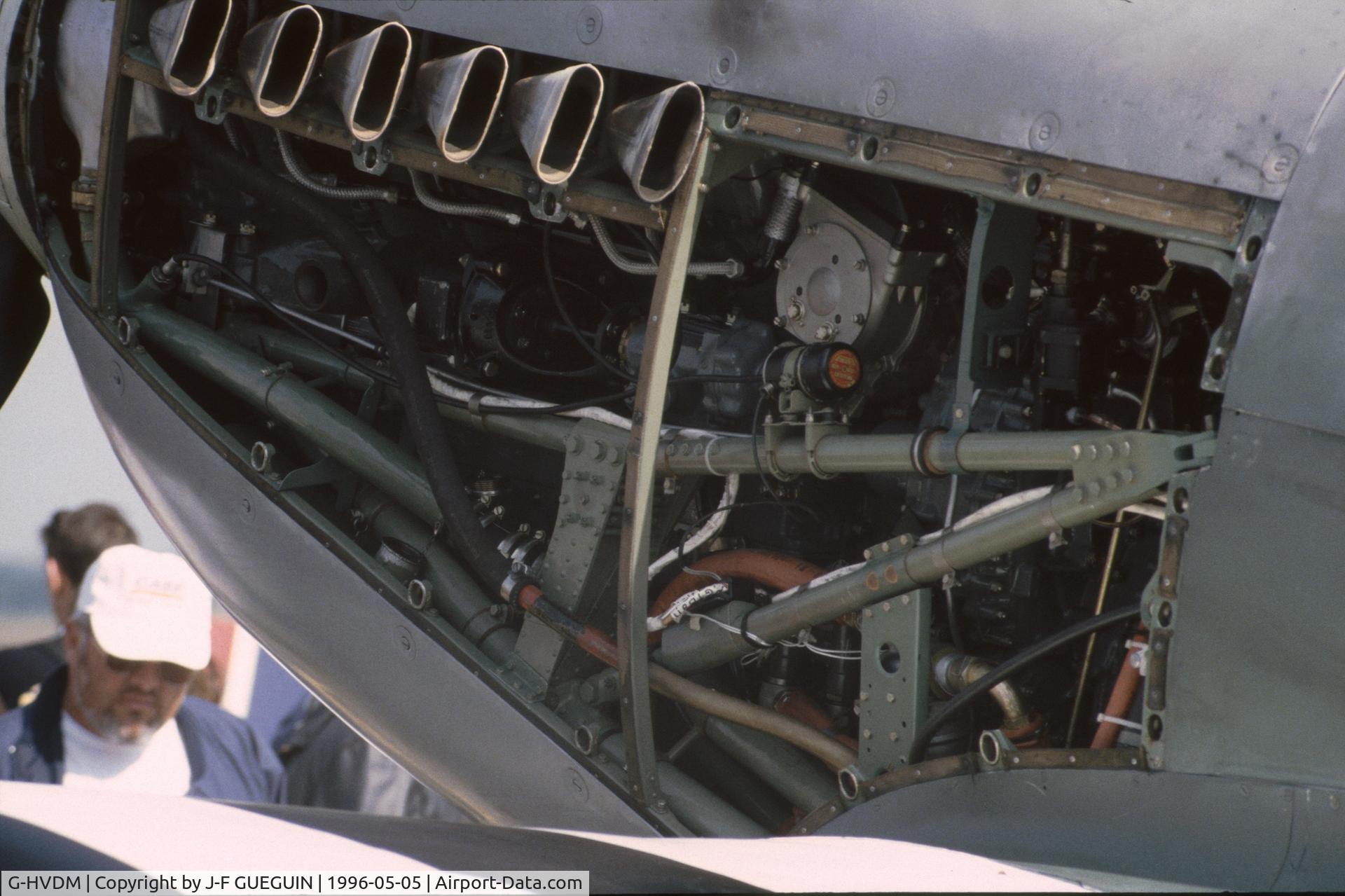 G-HVDM, 1943 Supermarine 361 Spitfire LF.IXc C/N CBAF.IX.1732, On display at Paris-Le Bourget Airport (Salon des Avions de Légende, 1996).