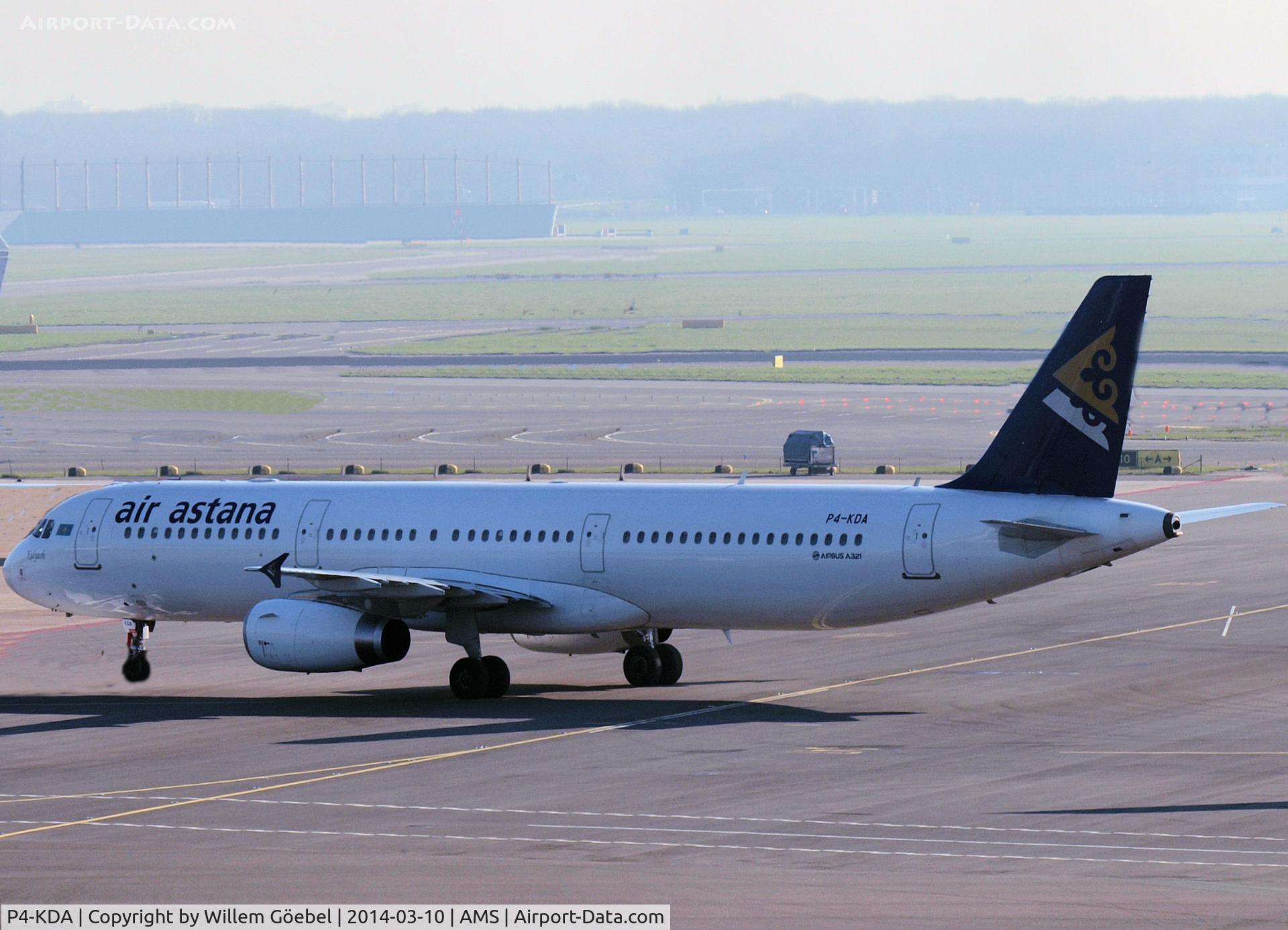 P4-KDA, 2012 Airbus A321-231 C/N 5357, Taxi to the gate of Schiphol Airport