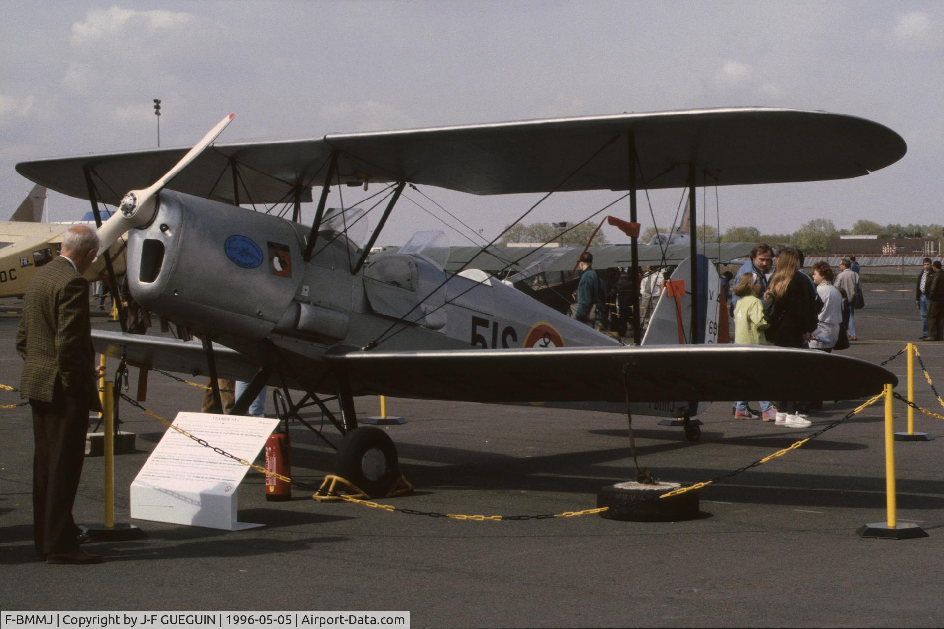 F-BMMJ, Stampe-Vertongen SV-4C C/N 691, On display at Paris-Le Bourget Airport (Salon des Avions de Légende, 1996).