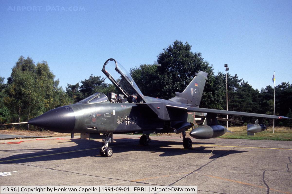 43 96, Panavia Tornado IDS C/N 248/GS064/4096, Luftwaffe Panavia Tornado at Kleine Brogel Air Base, Belgium. JaboG 31, 1991.