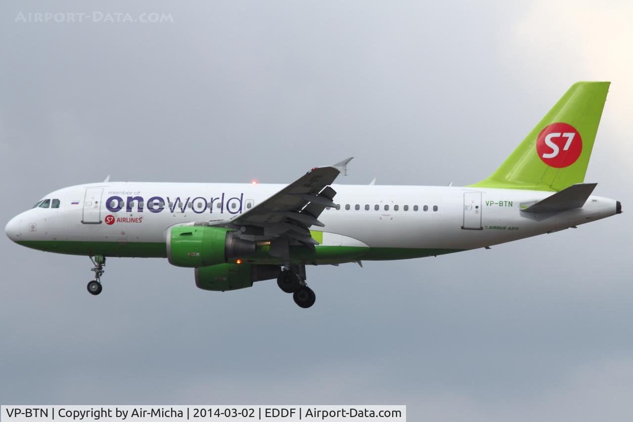VP-BTN, 1999 Airbus A319-113 C/N 1126, S7 Airlines