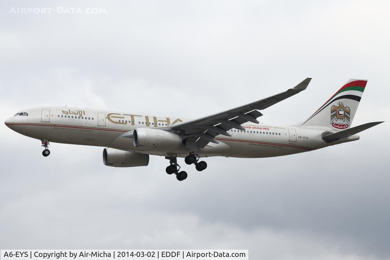 A6-EYS, 2009 Airbus A330-243 C/N 991, Etihad Airways