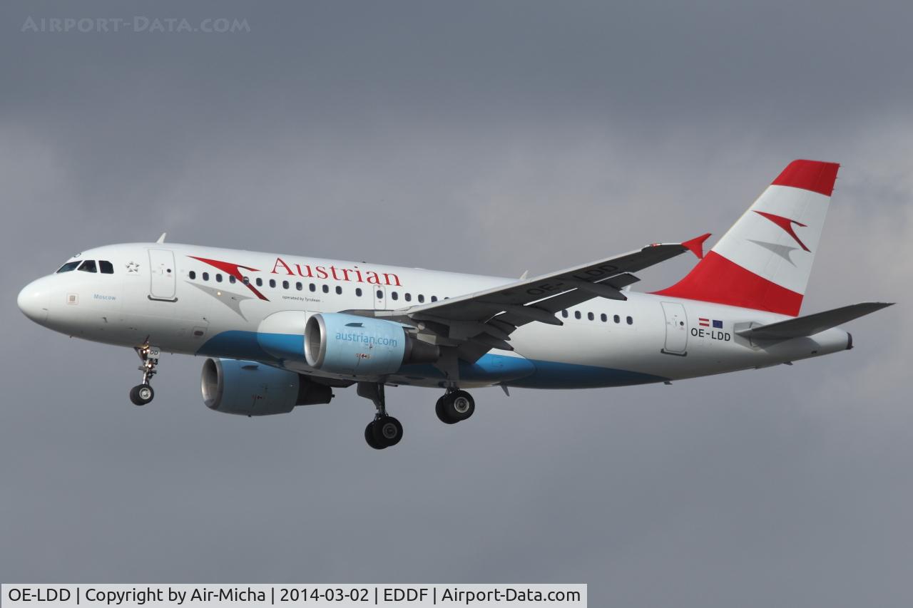 OE-LDD, 2005 Airbus A319-112 C/N 2416, Austrian Airlines