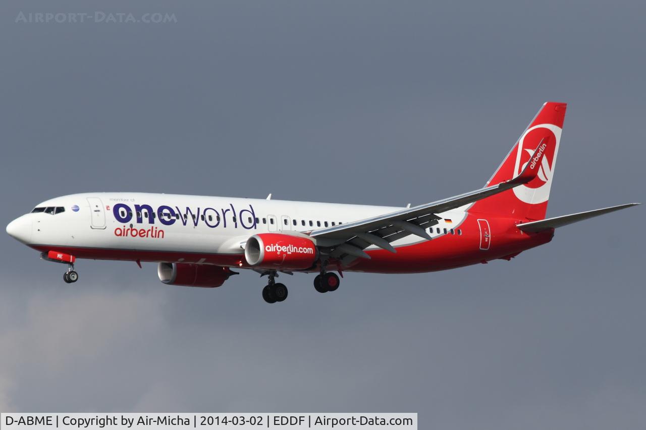 D-ABME, 2012 Boeing 737-86J C/N 37766, Air Berlin
