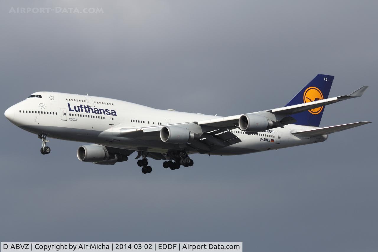 D-ABVZ, 2001 Boeing 747-430 C/N 29870, Lufthansa