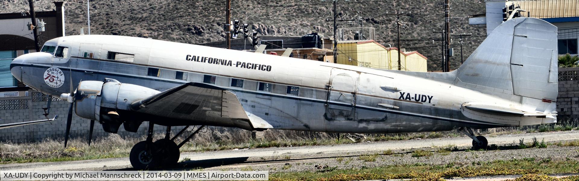 XA-UDY, 1942 Douglas C-47A Skytrain C/N 12192, Parked at Ensenada