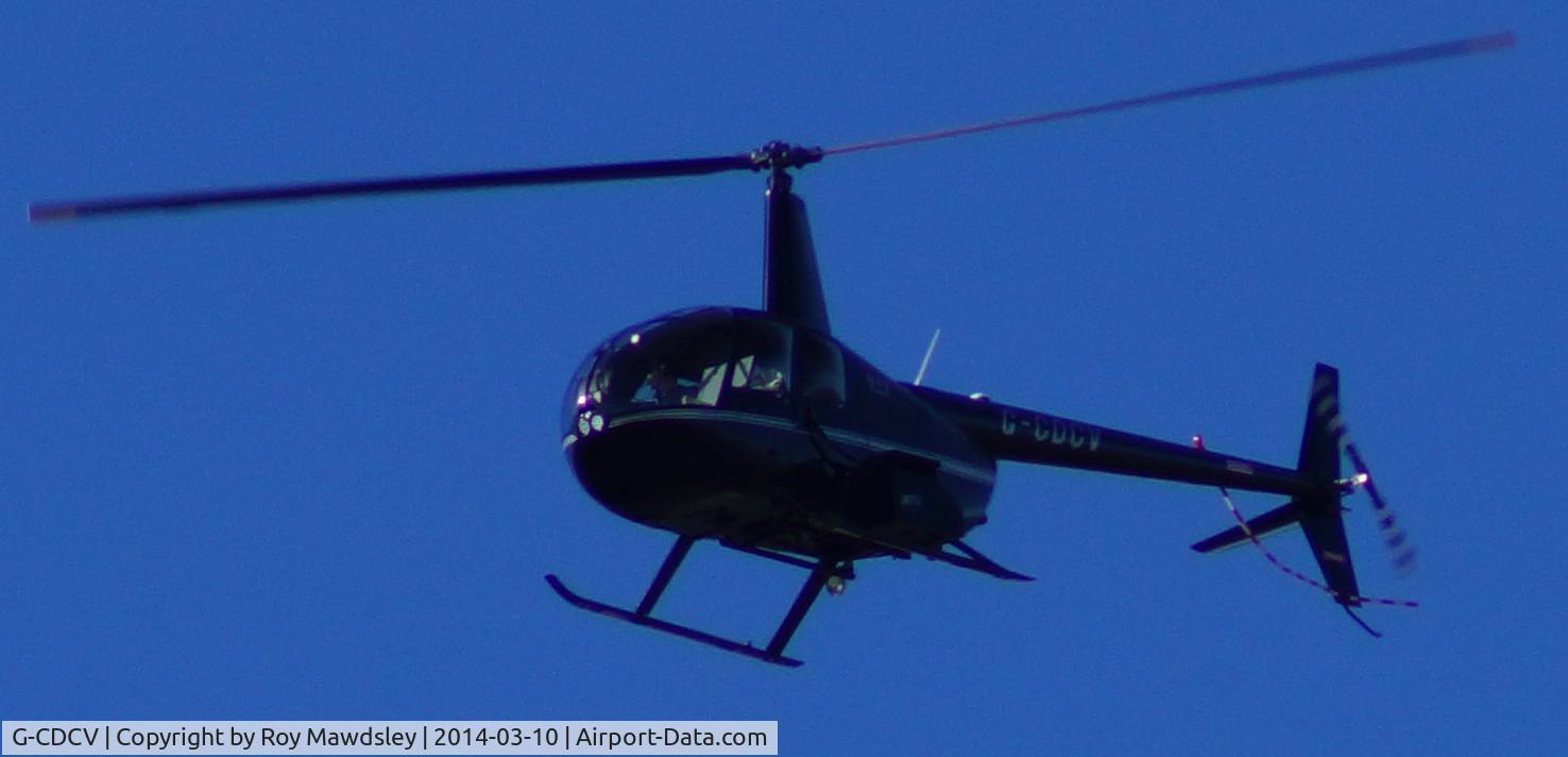 G-CDCV, 2004 Robinson R44 Raven II C/N 10536, Flight over Accrington