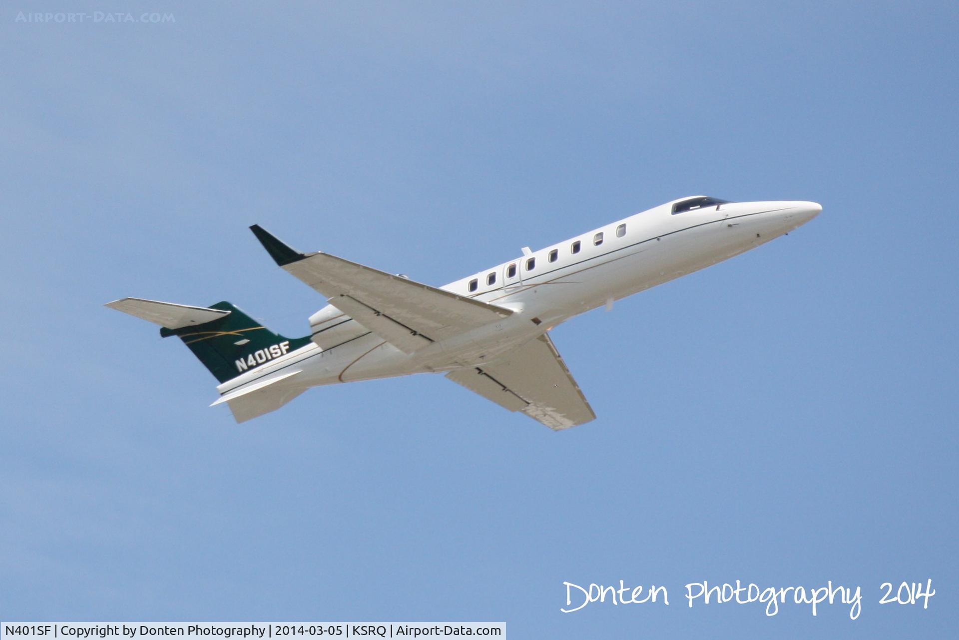 N401SF, 2011 Gates Learjet 45 C/N 45-247, Learjet 45 (N401SF) departs Sarasota-Bradenton International Airport enroute to New Castle Airport