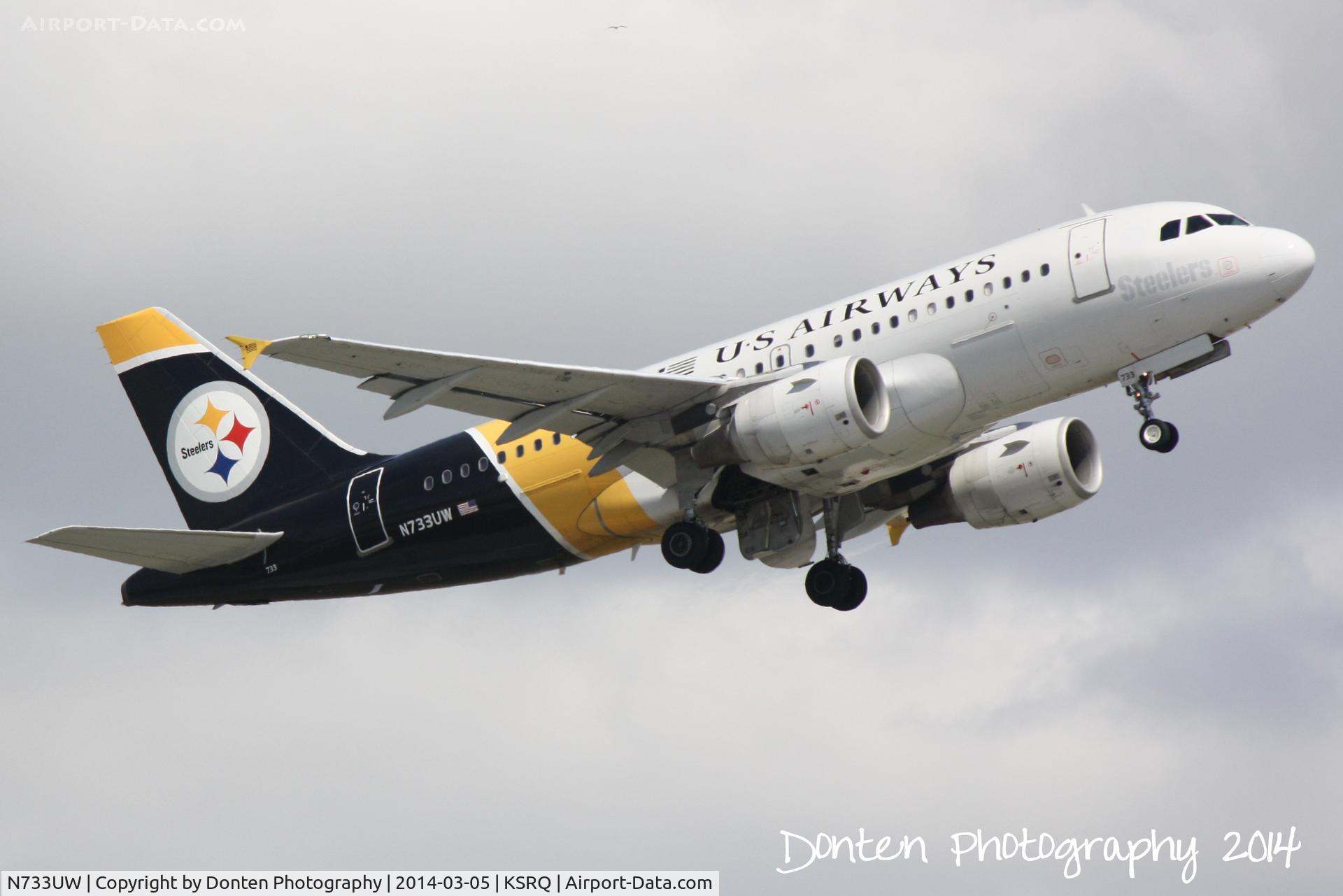 N733UW, 2000 Airbus A319-112 C/N 1205, US Air Flight 1801 (N733UW) 
