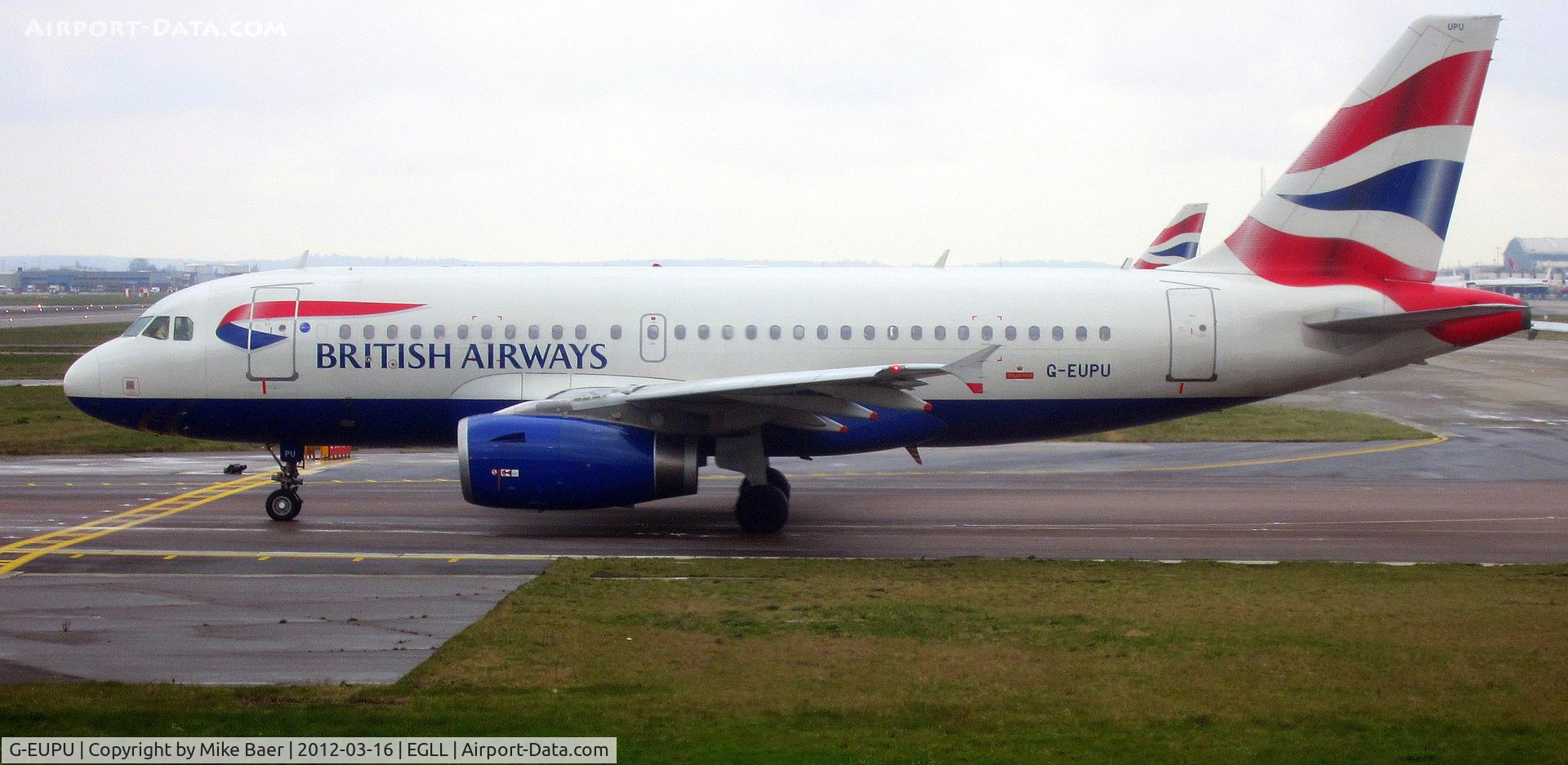 G-EUPU, 2000 Airbus A319-131 C/N 1384, G-EUPU @ LHR