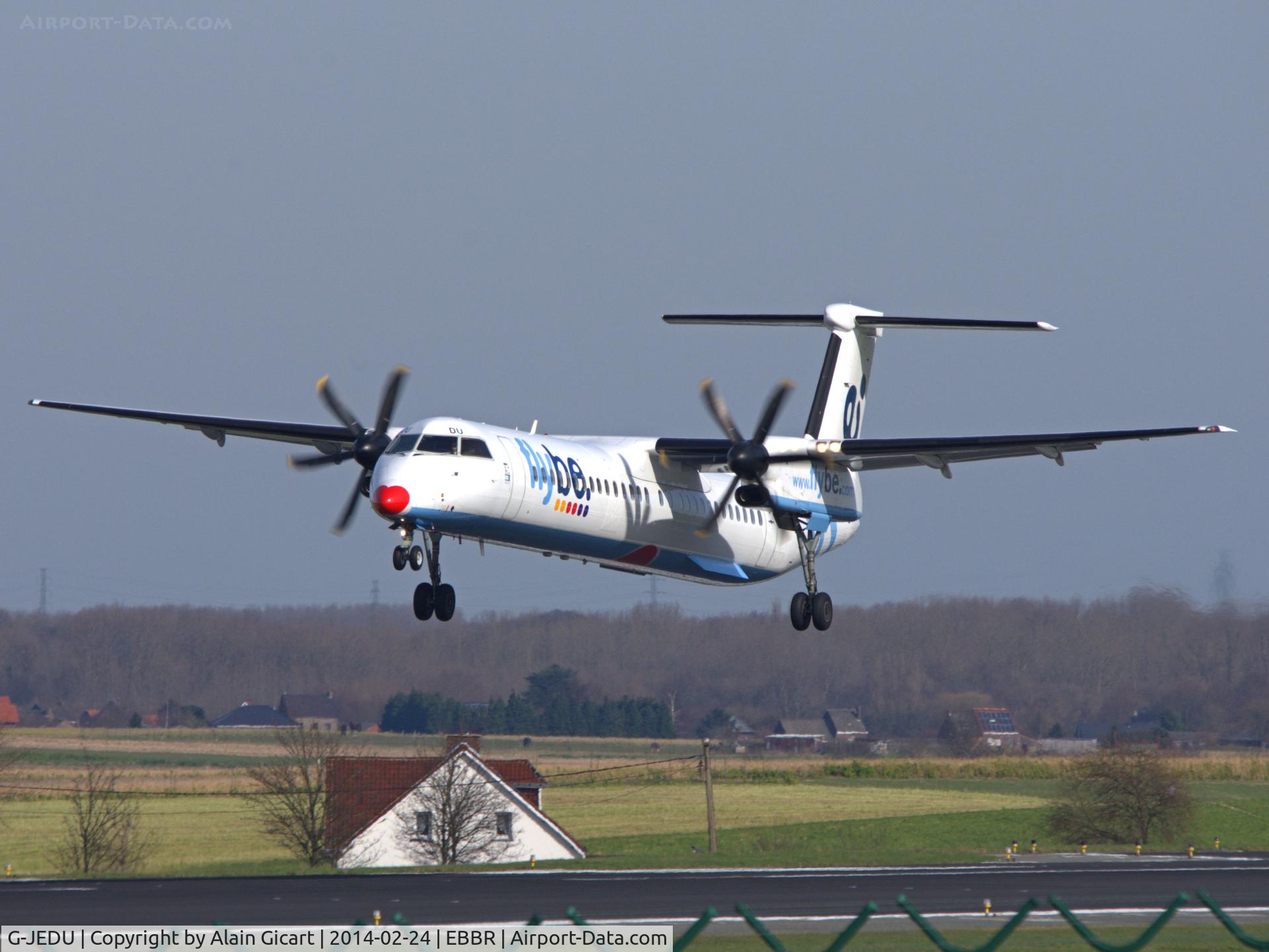 G-JEDU, 2004 De Havilland Canada DHC-8-402Q Dash 8 C/N 4089, Red nose