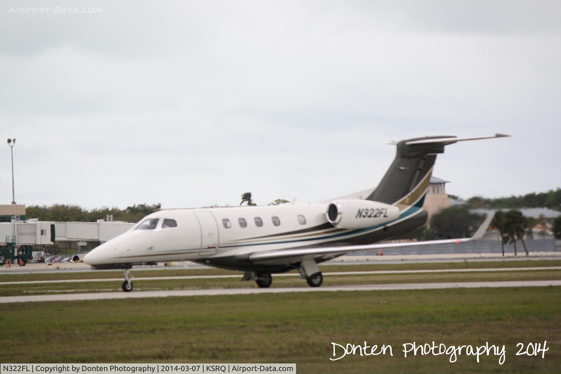 N322FL, 2012 Embraer EMB-505 Phenom 300 C/N 50500074, Flight Options Flight 322 (N322FL) arrives at Sarasota-Bradenton International Airport