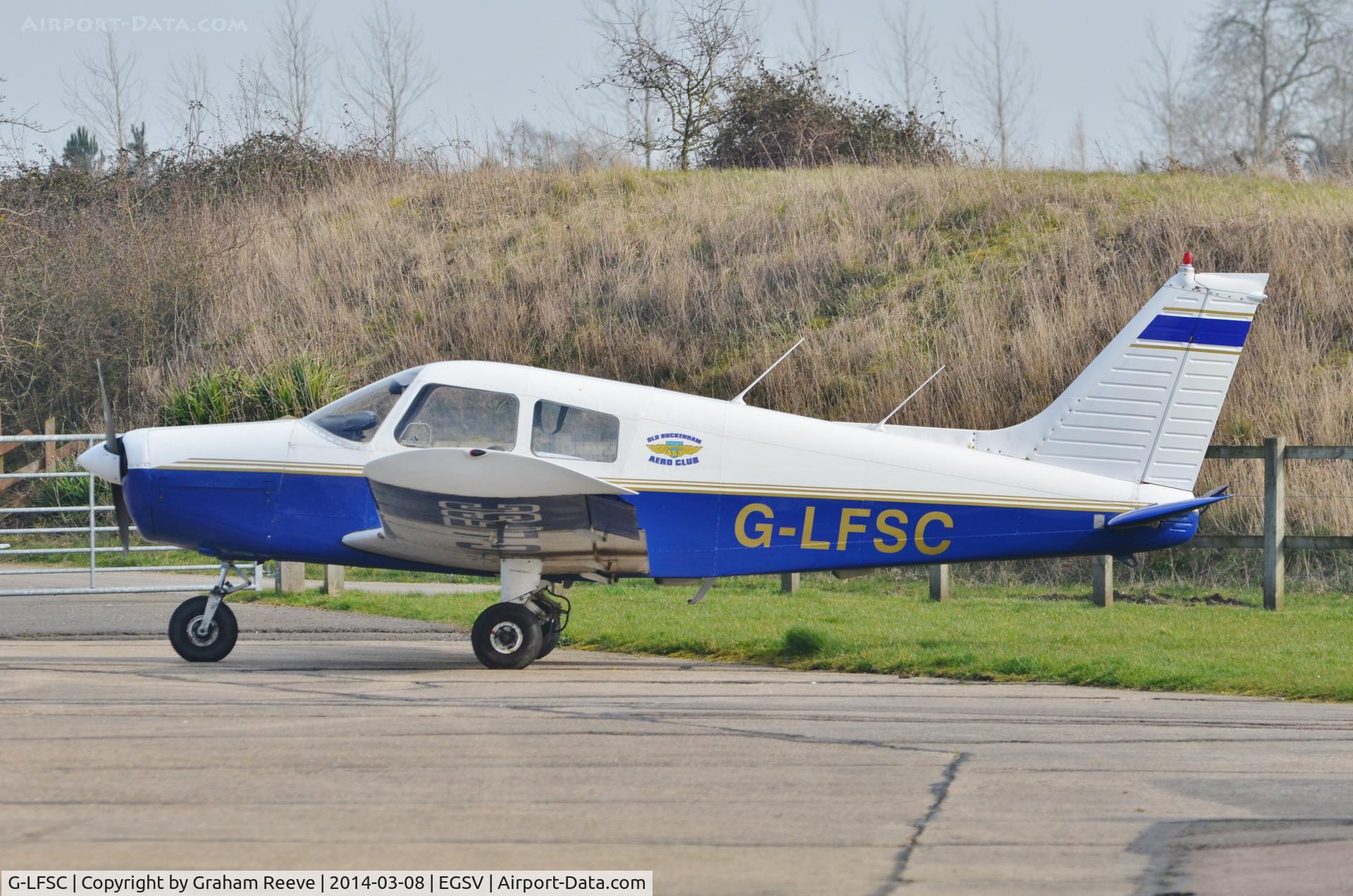 G-LFSC, 1973 Piper PA-28-140 Cherokee Cruiser C/N 28-7425005, Parked at Old Buckenham.