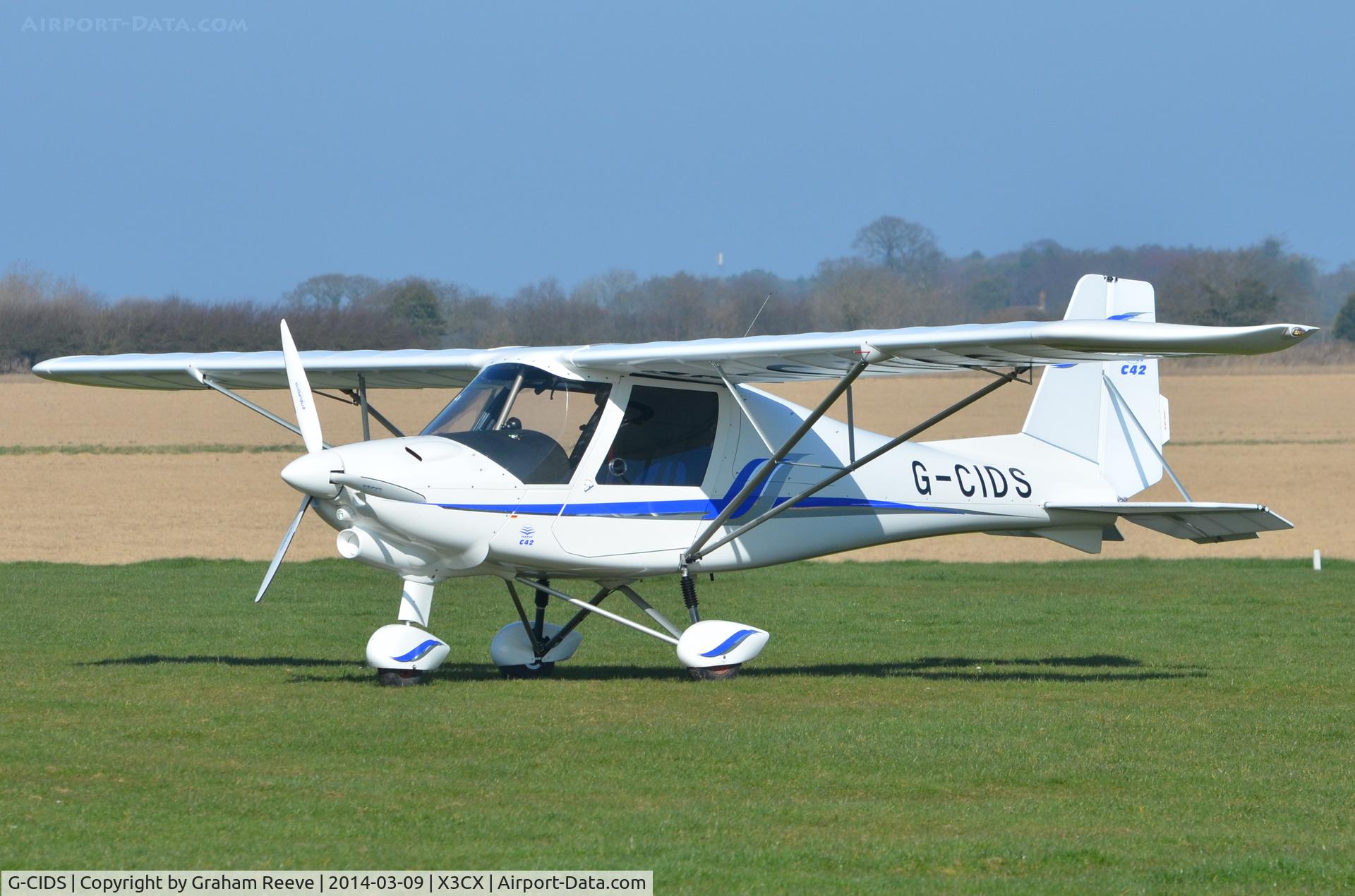 G-CIDS, 2013 Comco Ikarus C42 FB100 Bravo C/N 1310-7285, Parked at Northrepps.