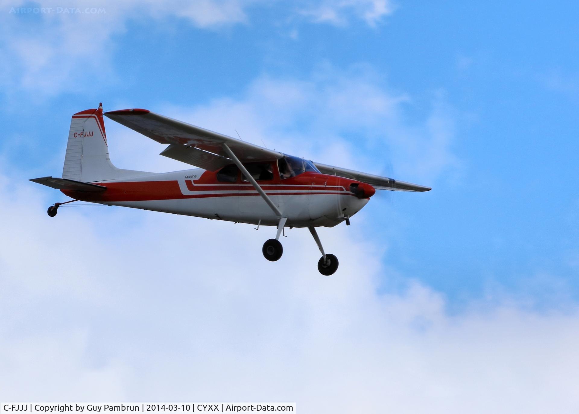 C-FJJJ, 1957 Cessna 180A C/N 32881, Landing