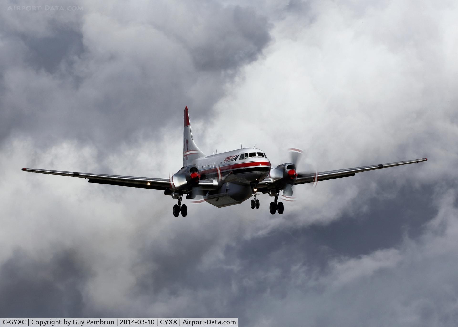 C-GYXC, 1958 Convair 440 Metropolitan C/N 507, Landing