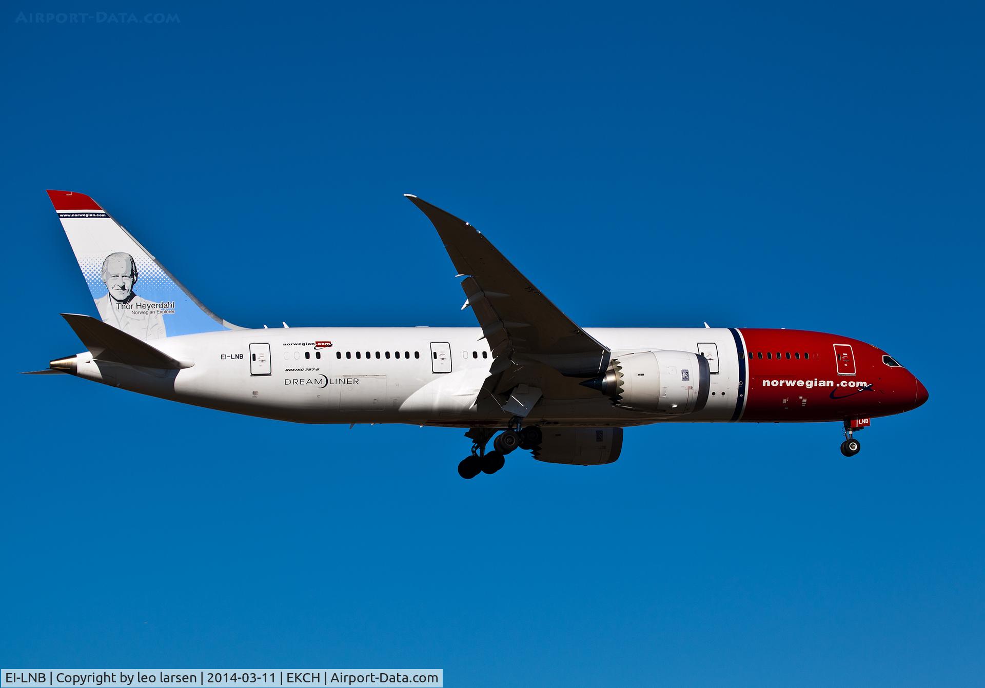EI-LNB, 2013 Boeing 787-8 Dreamliner C/N 35305, Copenhagen Kastrup L/D R-04L 11.3.14 