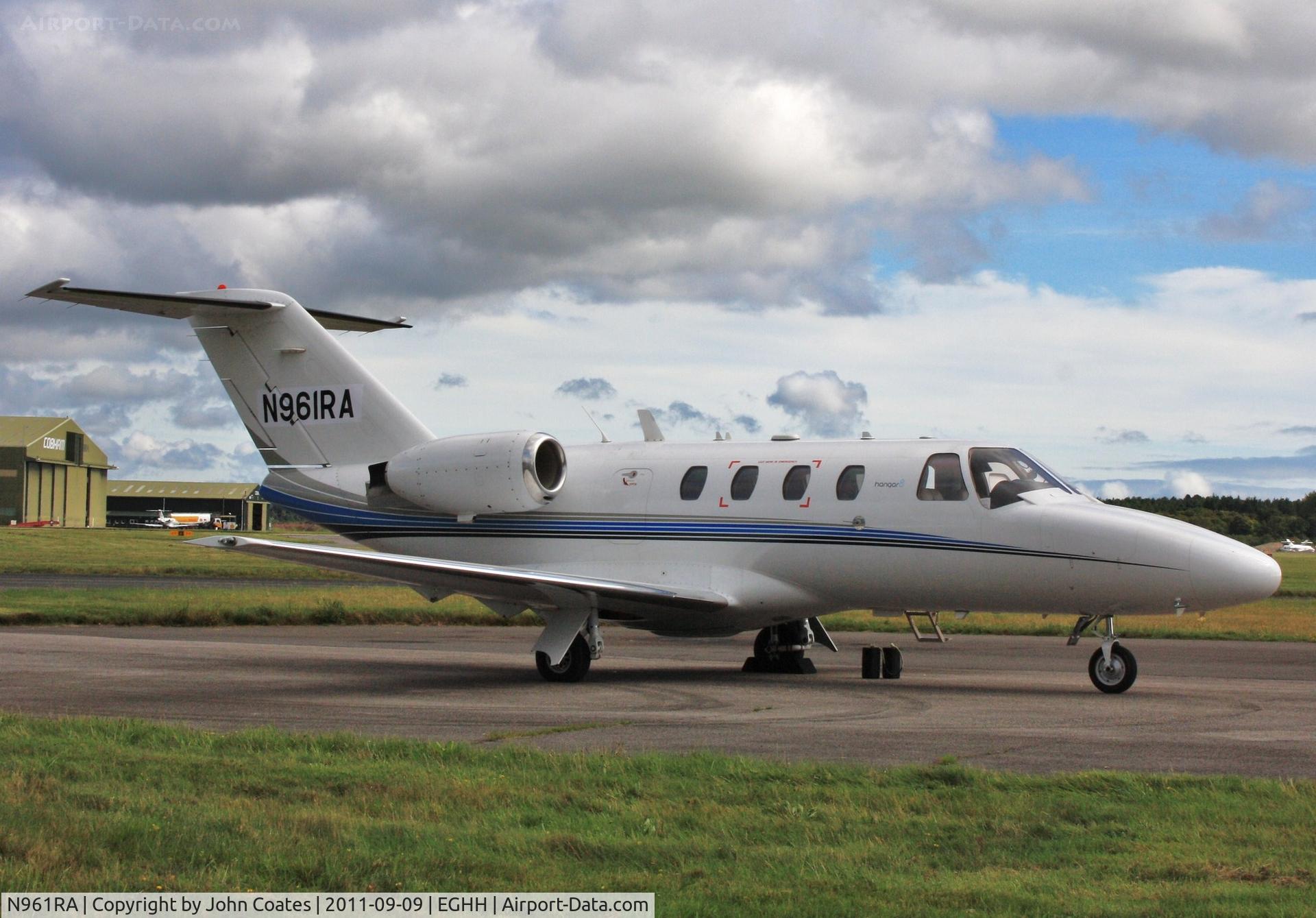 N961RA, 1998 Cessna 525 CitationJet CJ1 C/N 525-0245, ex G-SFCJ