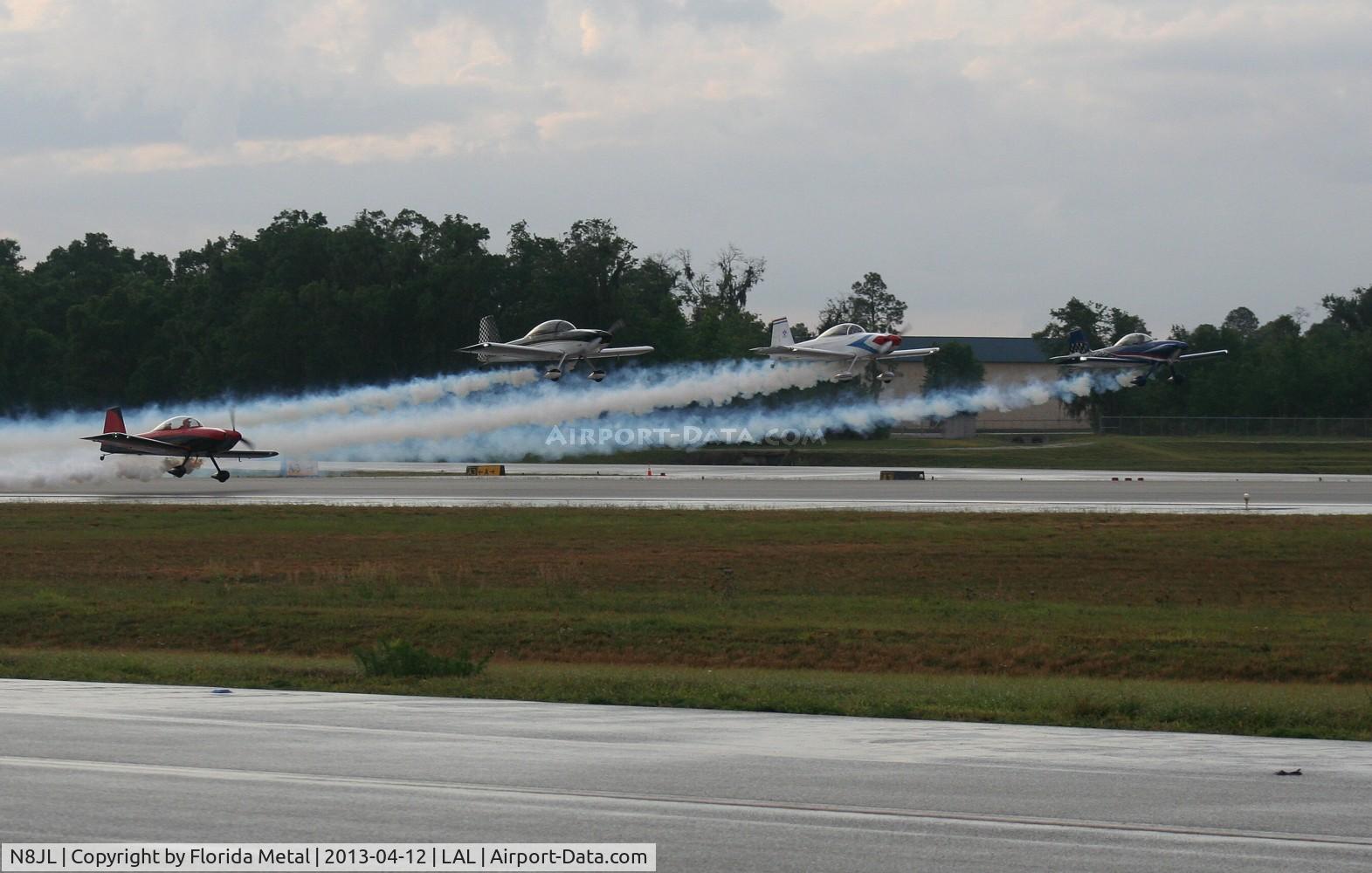 N8JL, 2001 Vans RV-8 C/N 81324, Team Aerodynamix departing