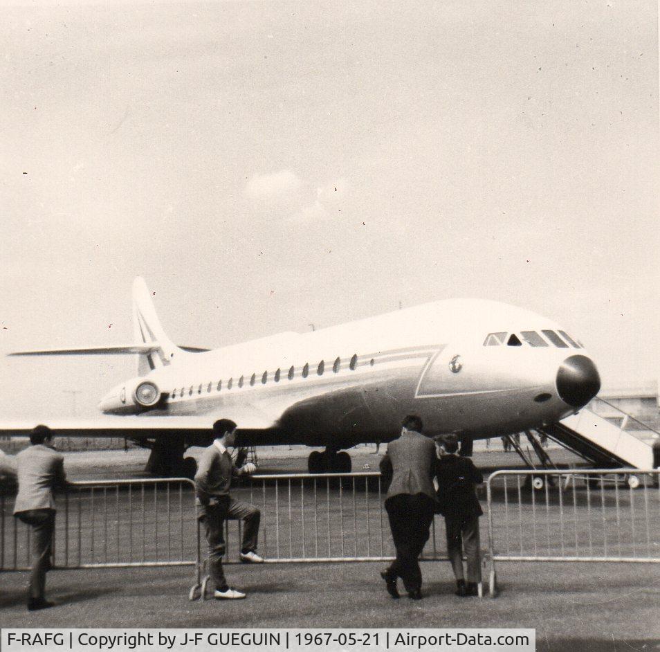 F-RAFG, 1963 Sud Aviation SE-210 Caravelle III C/N 141, Open day at French Air Force Villacoublay air base on 1967-05-21; presidential Caravelle in service with GTLA 1/60.