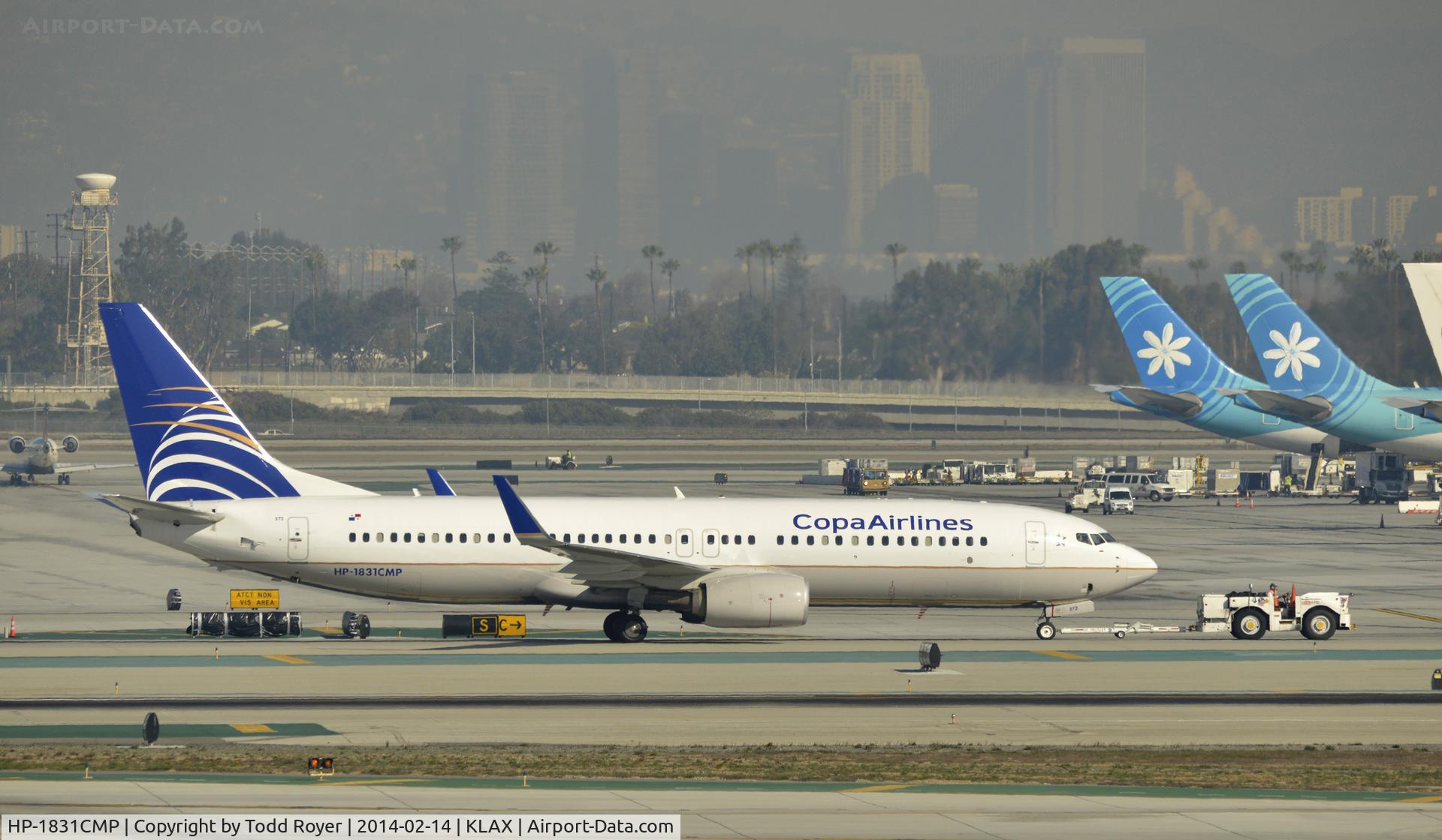 HP-1831CMP, 2013 Boeing 737-8V3 C/N 40788, Getting towed to gate