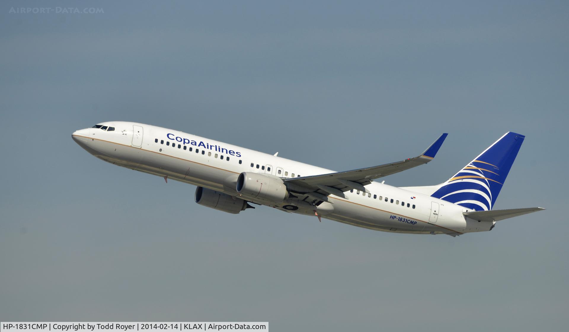 HP-1831CMP, 2013 Boeing 737-8V3 C/N 40788, Departing LAX on 25R