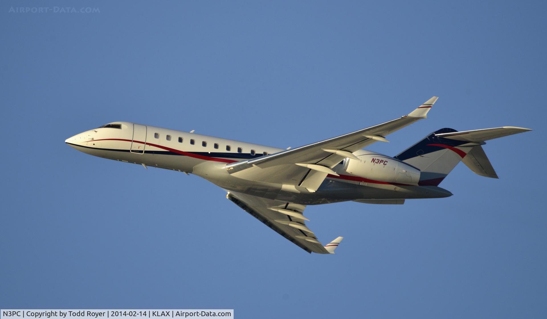 N3PC, 2000 Bombardier BD-700-1A10 Global Express C/N 9059, Departing LAX