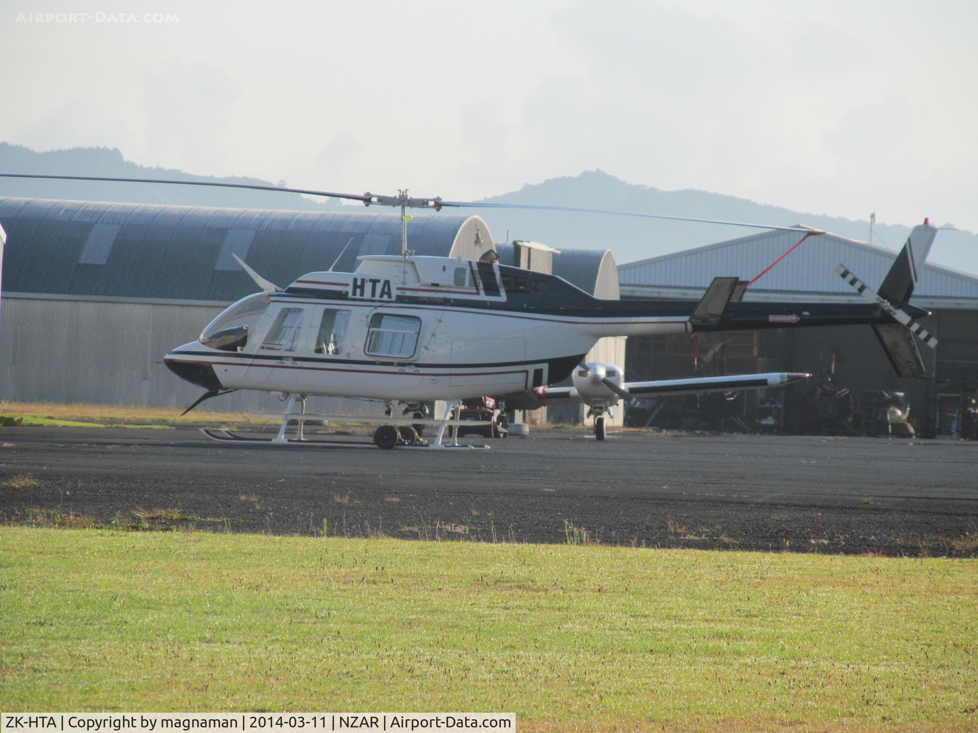 ZK-HTA, Bell 206B JetRanger C/N 3404, Actually a long ranger c/n 51220 a new frame imported from Japan to NZ.