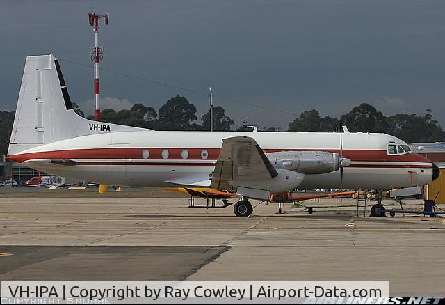 VH-IPA, 1980 Hawker Siddeley HS.748 Series 2B C/N 1772, IPA Bankstown ready for ferry to KENYA for new owner Trackmark