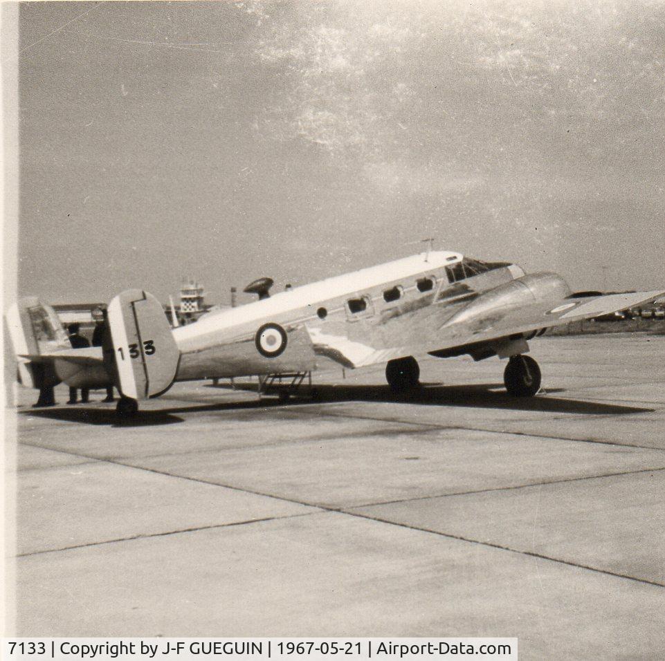 7133, 1944 Beech D18S C/N 7035, Open day at Villacoublay French Air Force airbase on 1967-05-21; aircraft used by GTLA 1/60.