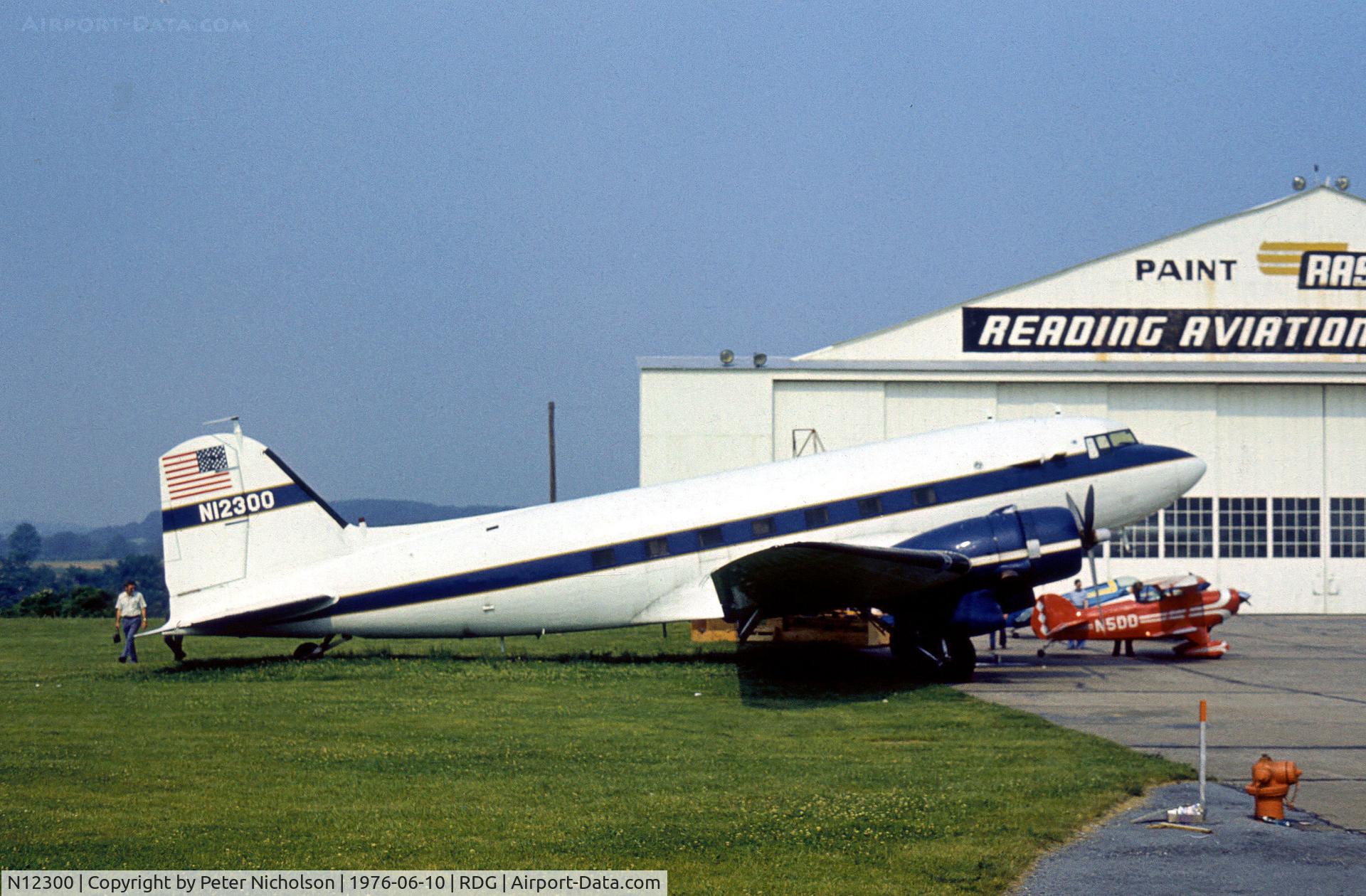 N12300, 1943 Douglas DC-3A (C-53D) C/N 11742, Former C-53D 42-68815 as seen at the 1976 Reading Airshow.