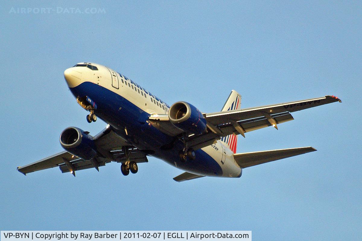 VP-BYN, 1998 Boeing 737-524 C/N 28924, Boeing 737-524 [28924] (Transaero Airlines) Home~G 07/02/2011
