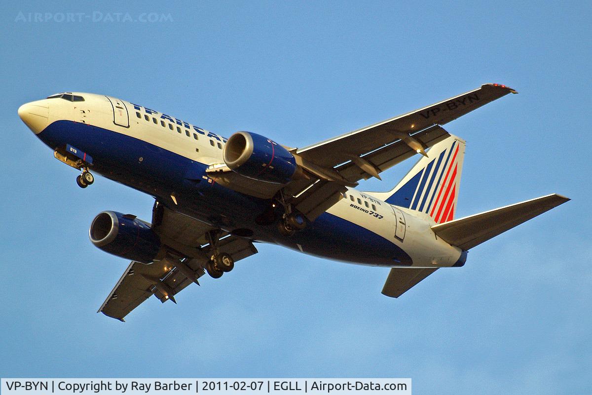 VP-BYN, 1998 Boeing 737-524 C/N 28924, Boeing 737-524 [28924] (Transaero Airlines) Home~G 07/02/2011