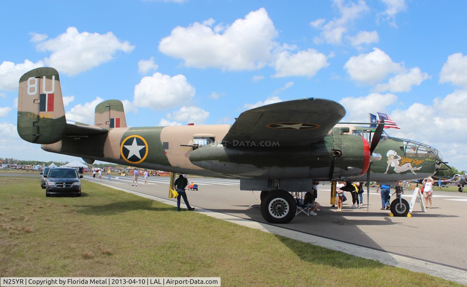 N25YR, 1943 North American TB-25N Mitchell C/N 108-34881, Yellow Rose B-25