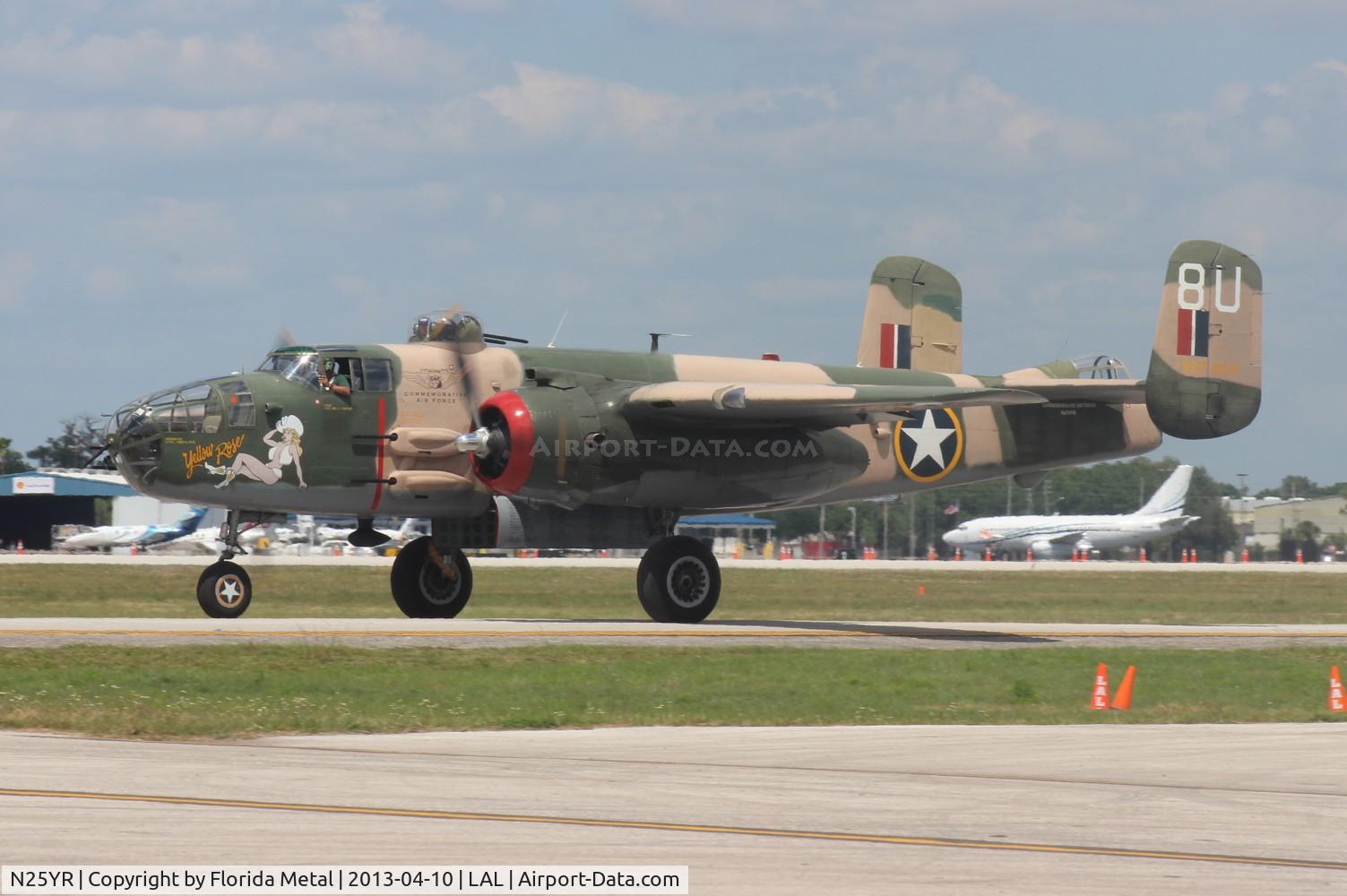N25YR, 1943 North American TB-25N Mitchell C/N 108-34881, B-25N Yellow Rose