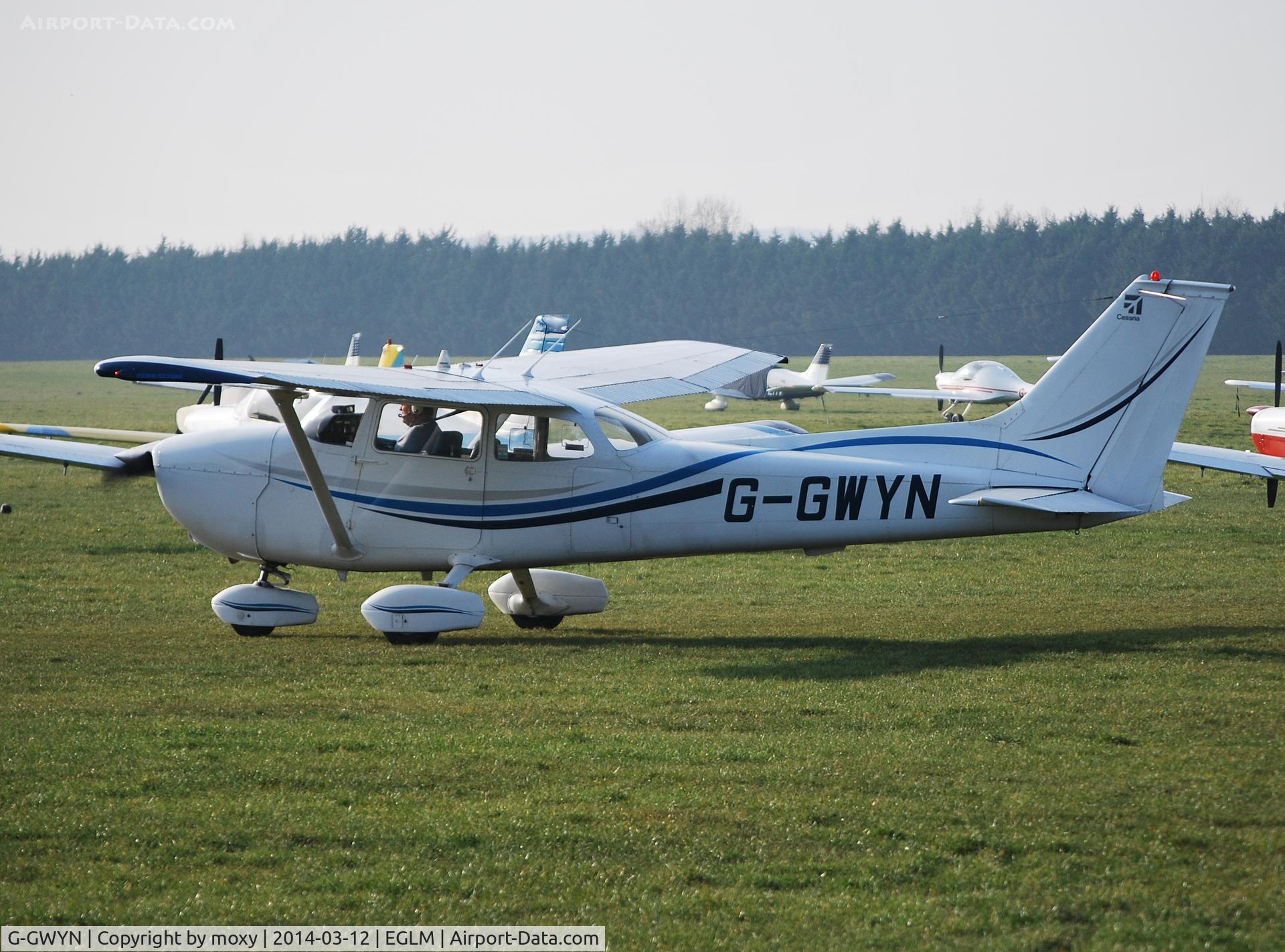 G-GWYN, 1974 Reims F172M Skyhawk Skyhawk C/N 1217, Reims Cessna F172M at White Waltham. Ex PH-TWN
