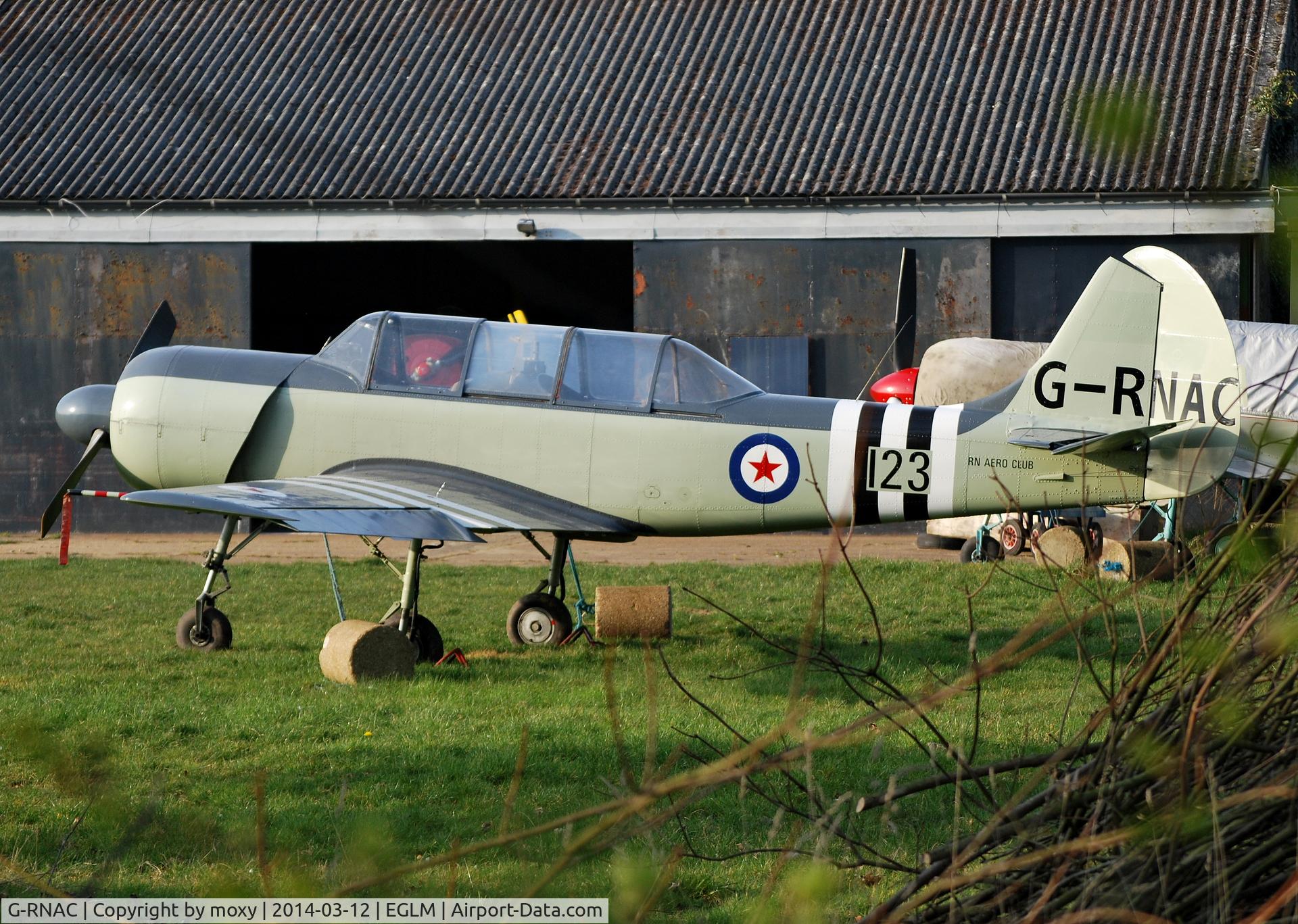 G-RNAC, 1988 Bacau Yak-52 C/N 888912, Bacau YAK-52 at White Waltham. Ex RA-44463