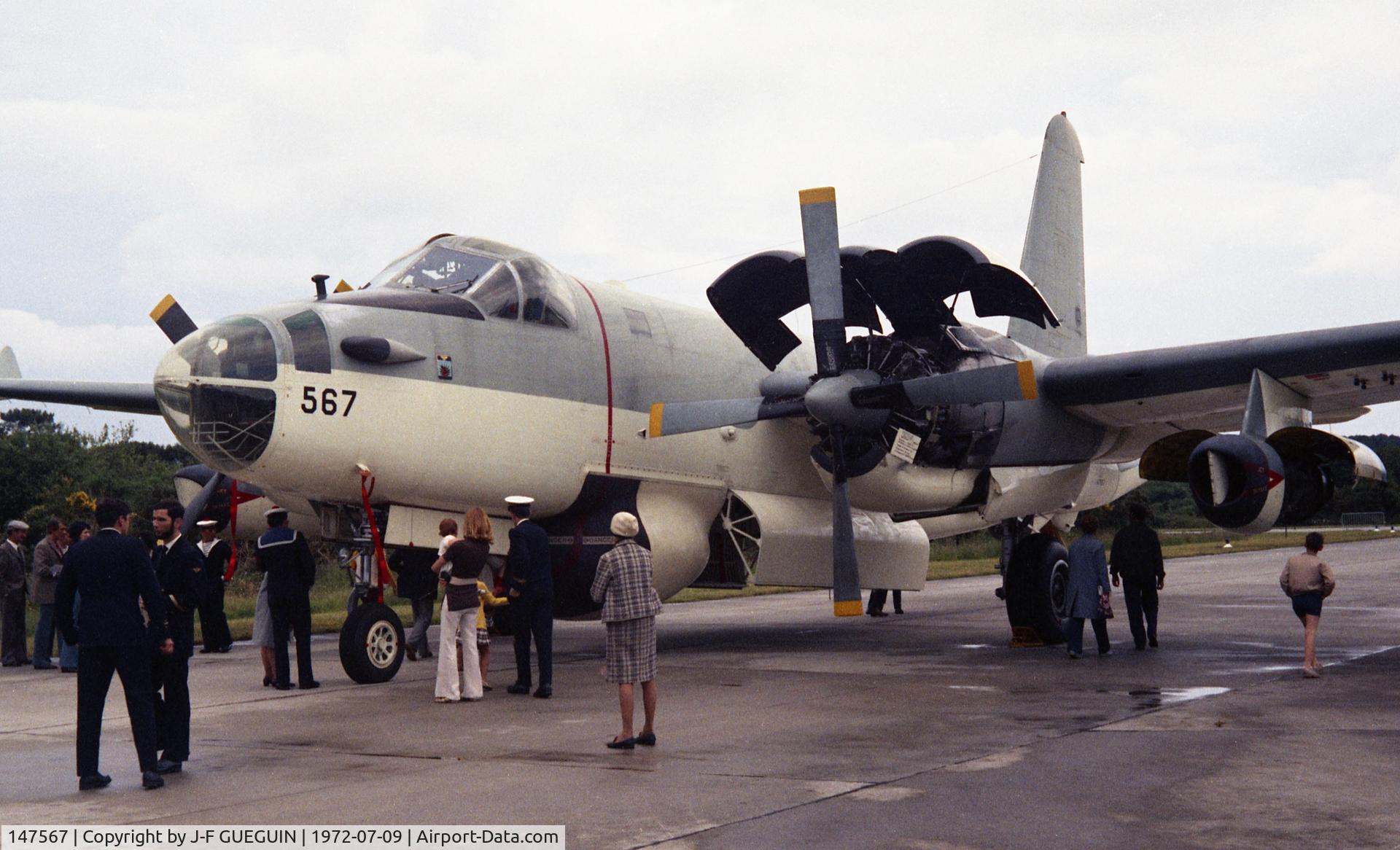 147567, Lockheed P2V-7 Neptune Neptune C/N 726-7185, Open day at Lann-Bihouée French Navy airbase on 1972-07-09; aircraft of flottille 25F.