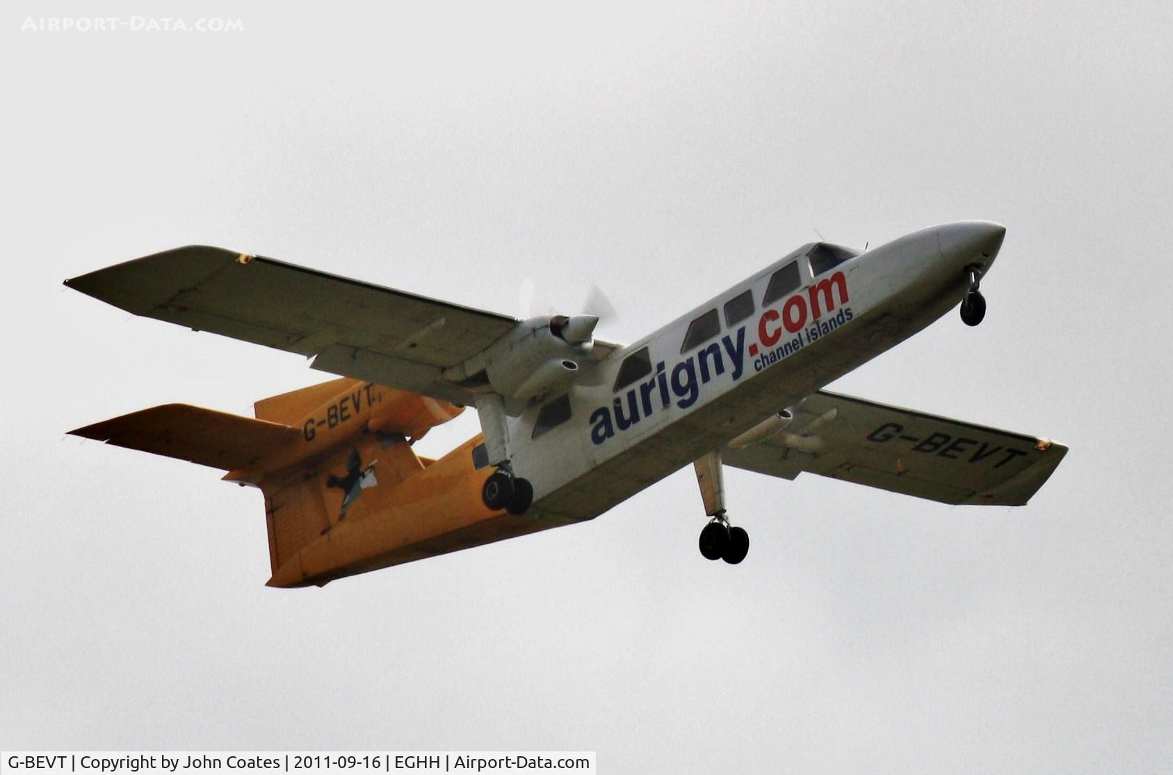 G-BEVT, 1977 Britten-Norman BN-2A Mk.III-2 Trislander C/N 1057, Departing