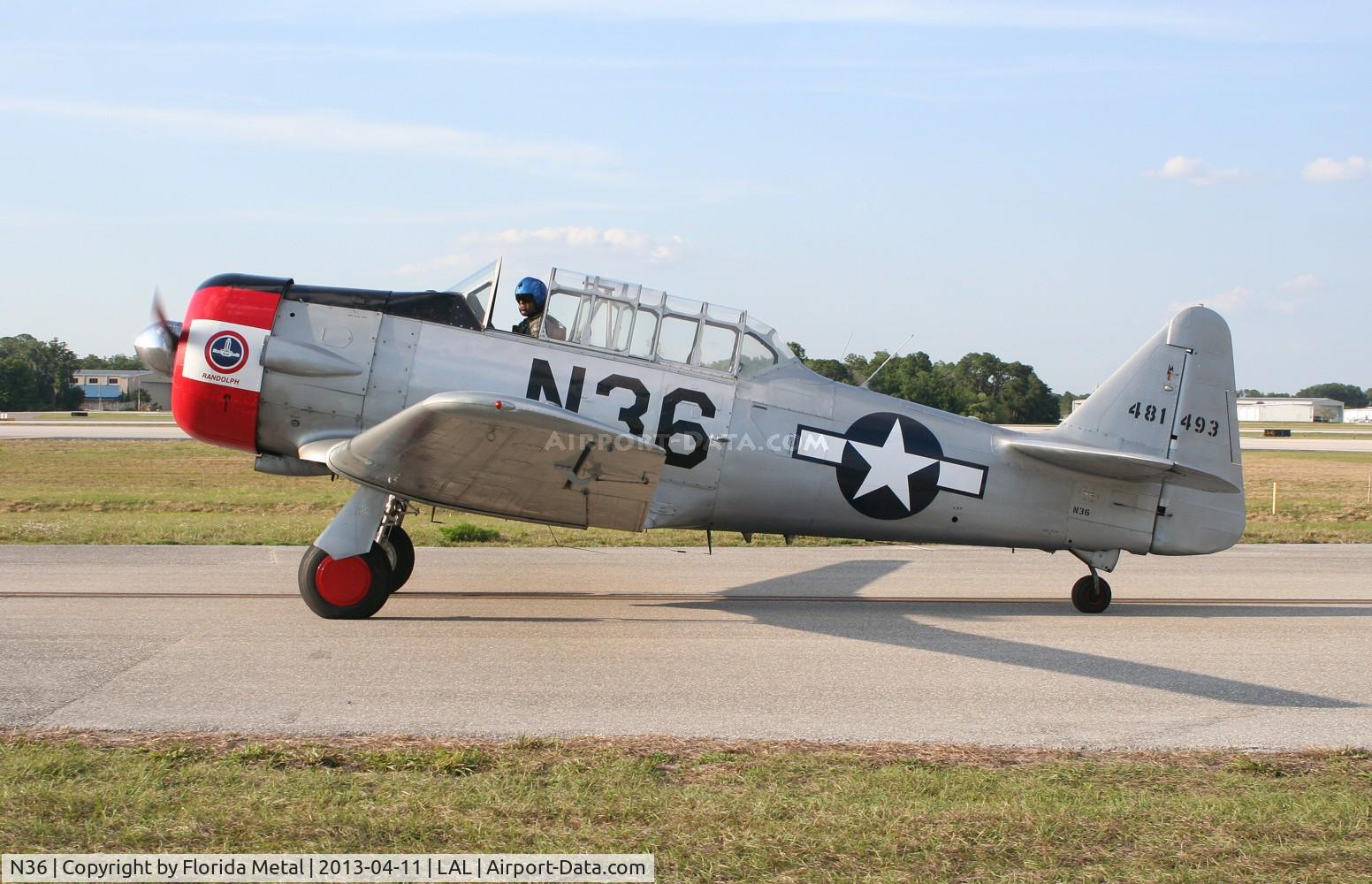 N36, 1944 North American AT-6F Texan C/N 121-42765, AT-6 Texan