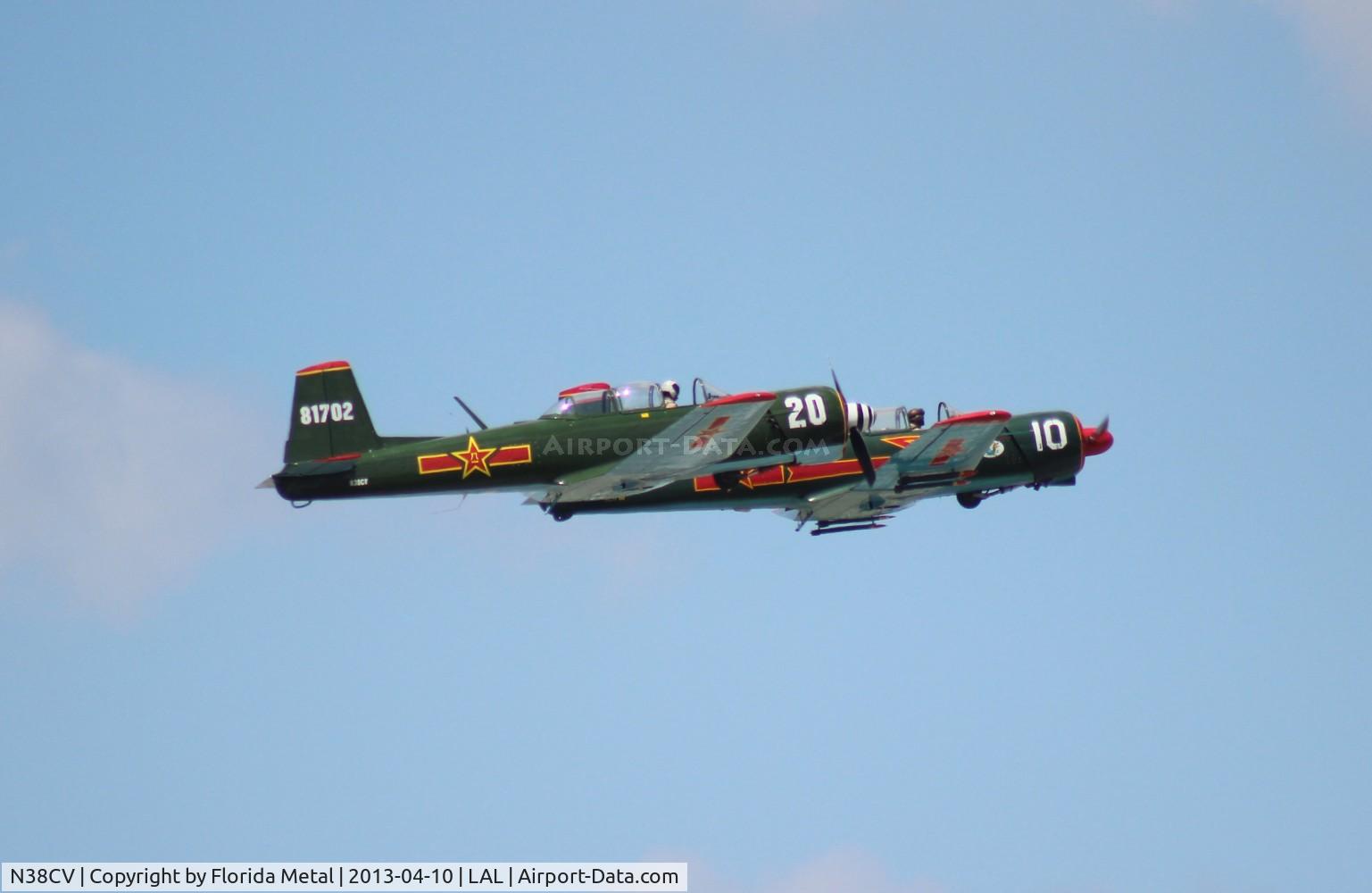 N38CV, Nanchang CJ-6 C/N 2432073, CJ-6s taking off