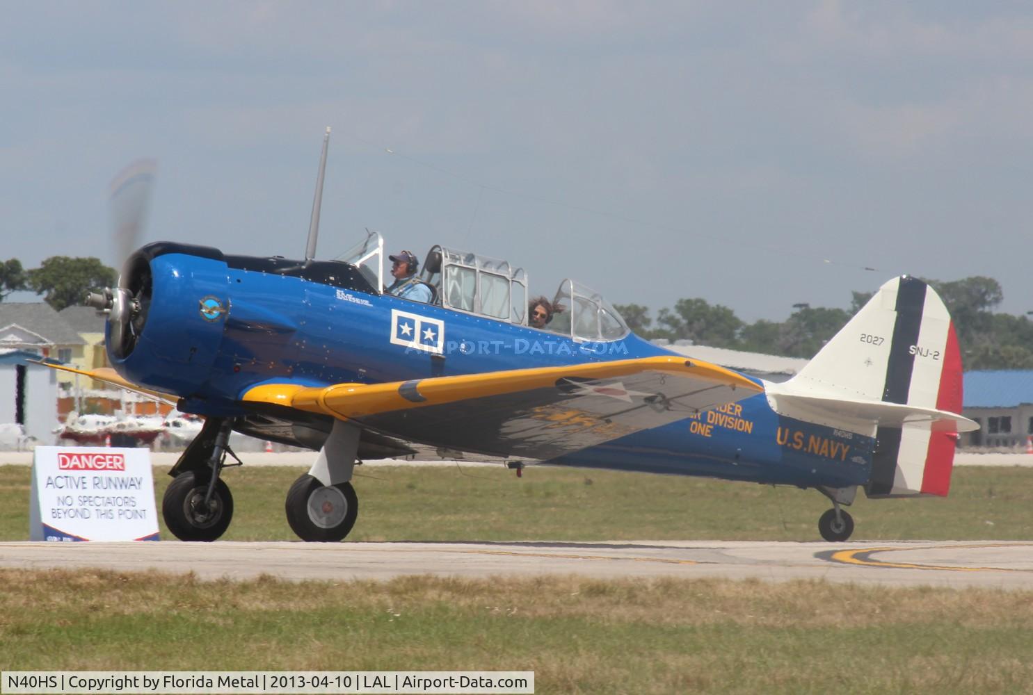 N40HS, 1940 North American SNJ-2 C/N 2027, SNJ-2